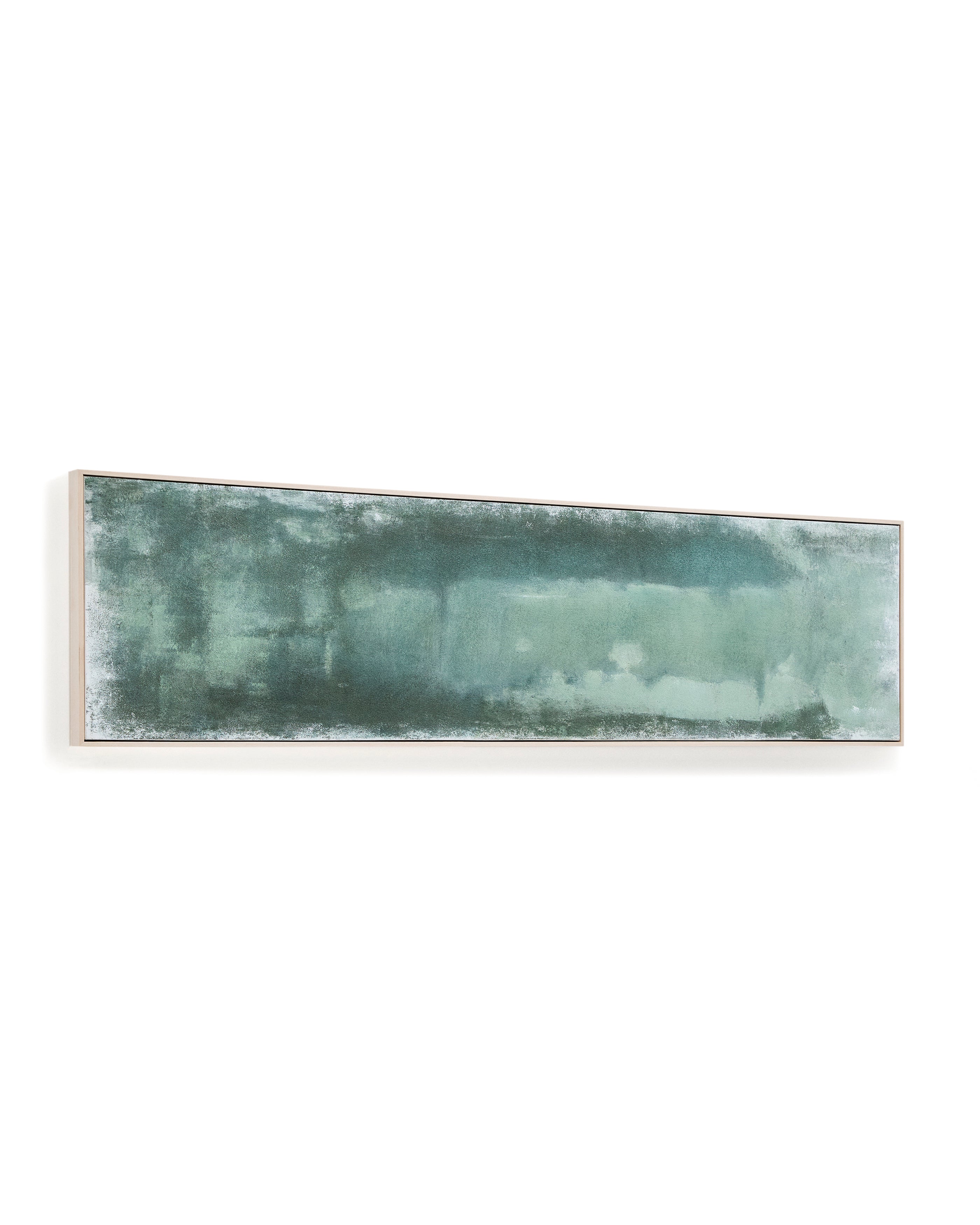 Selnar green abstract picture 182 x 47cm - Product Image
