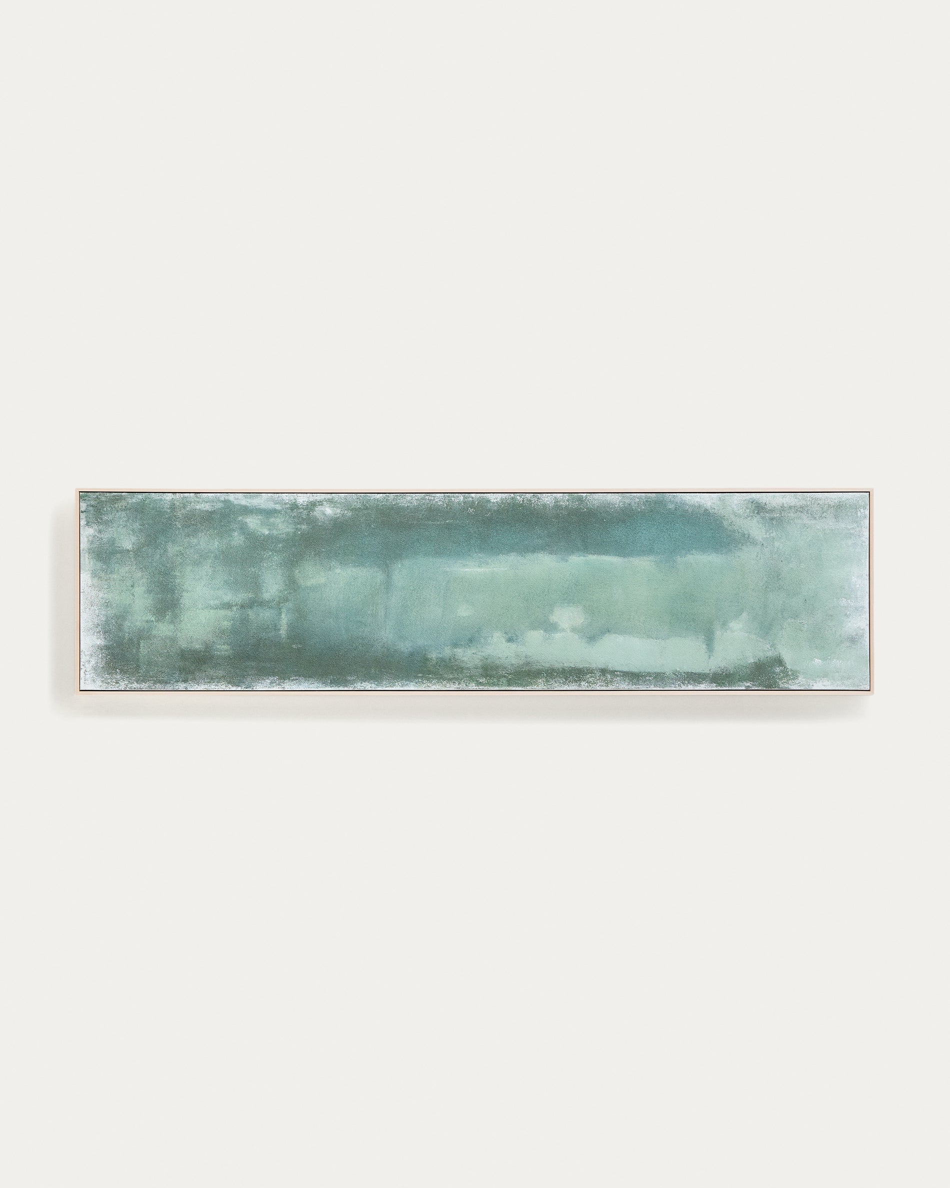 Selnar green abstract picture 182 x 47cm - Product View