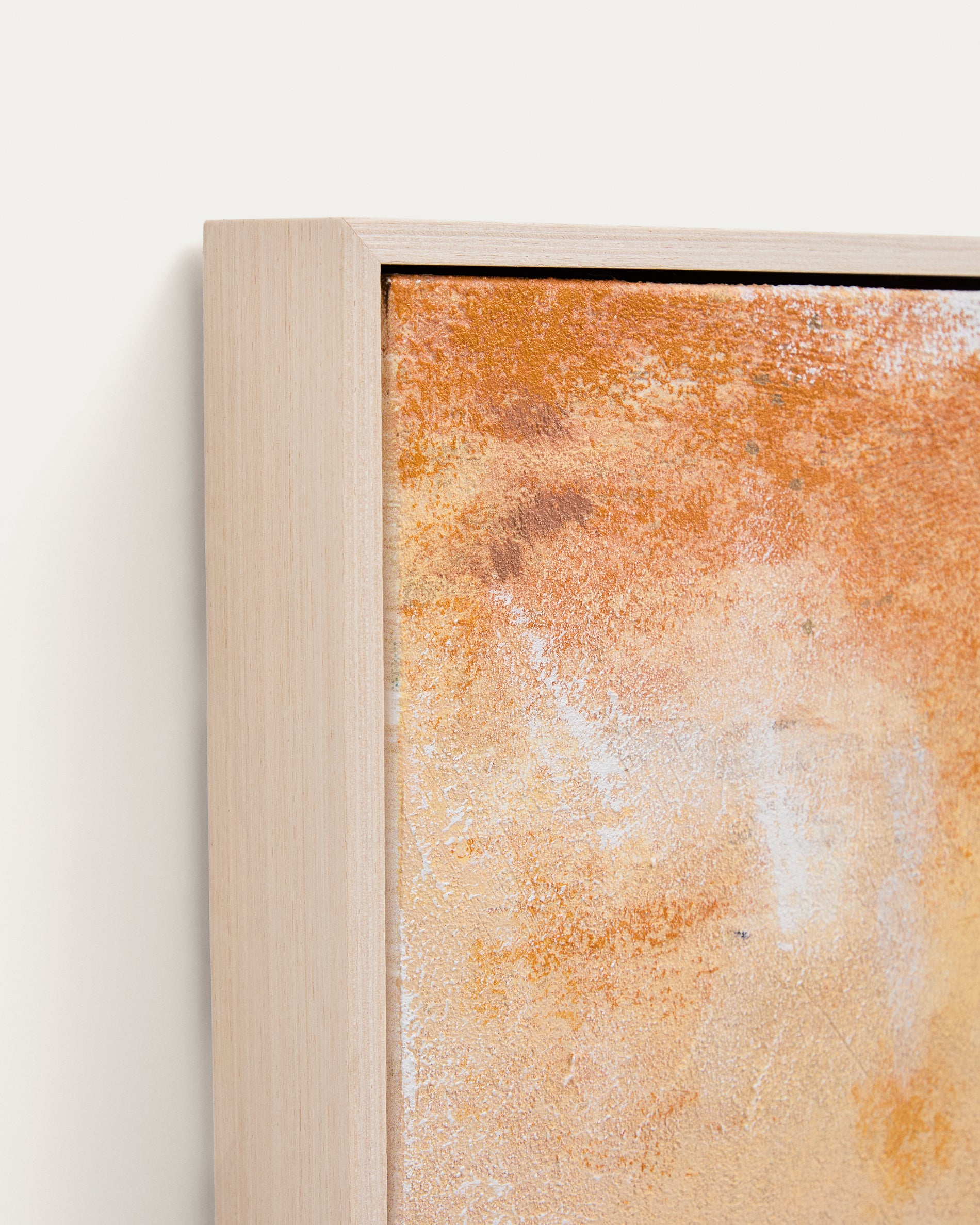 Selnar yellow abstract picture 182 x 47cm - Detail