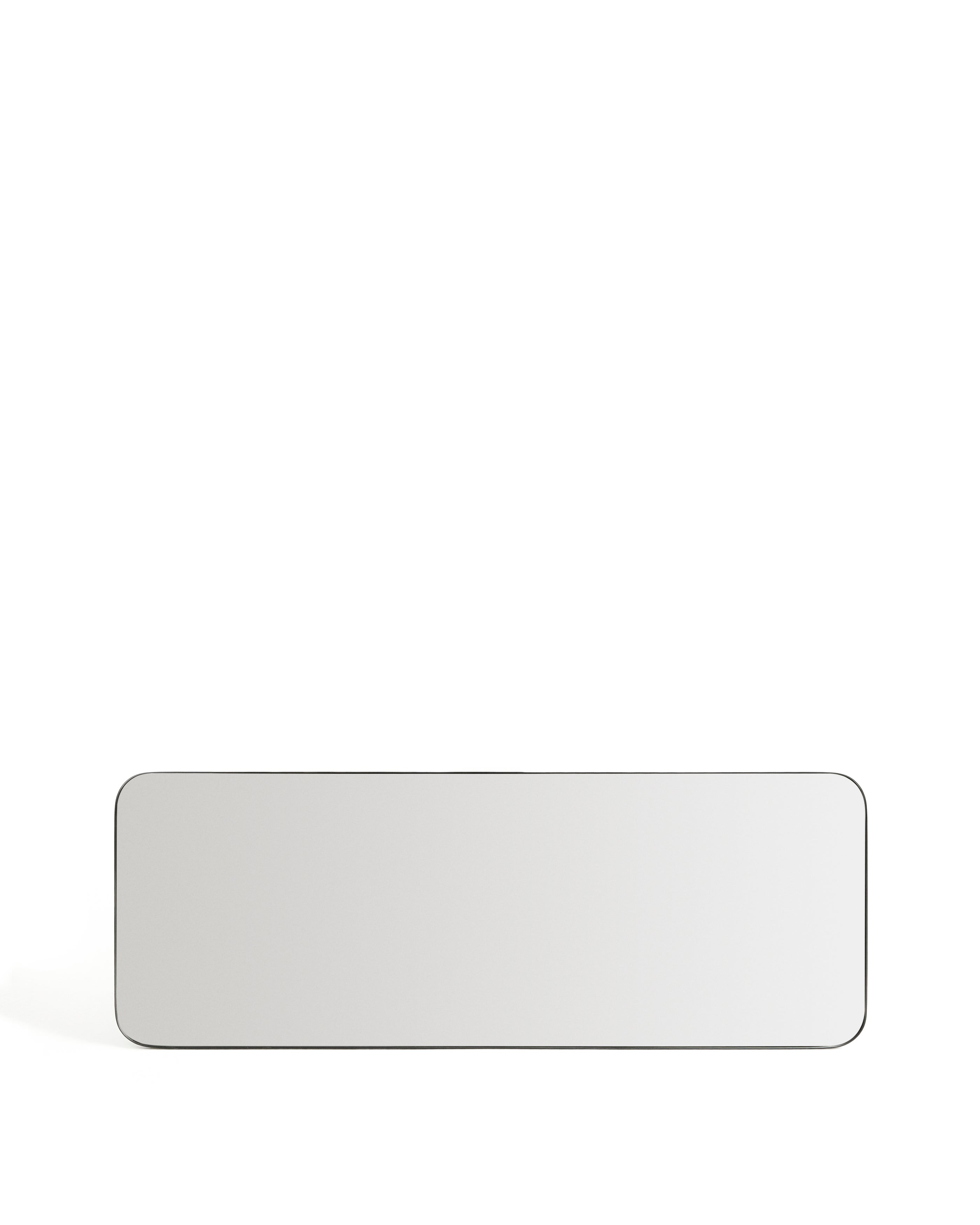 Marco black metal mirror 30 x 100cm - Product Image