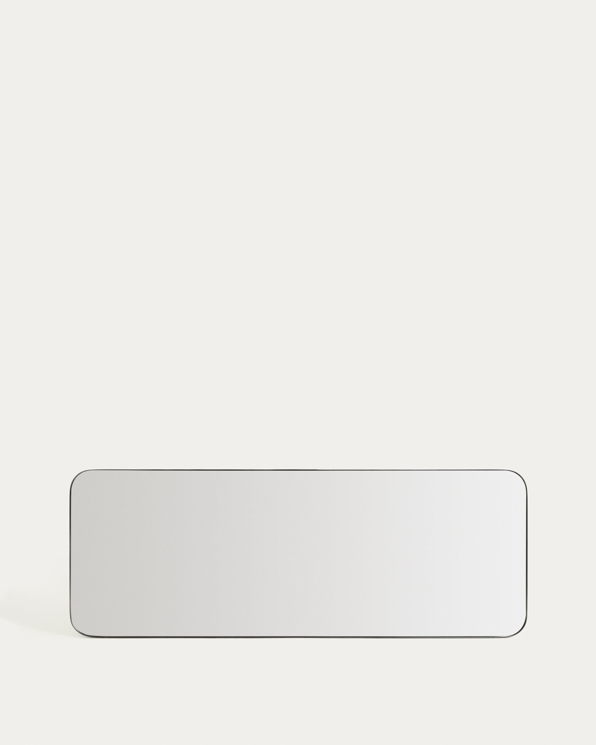 Marco black metal mirror 30 x 100cm - Product View