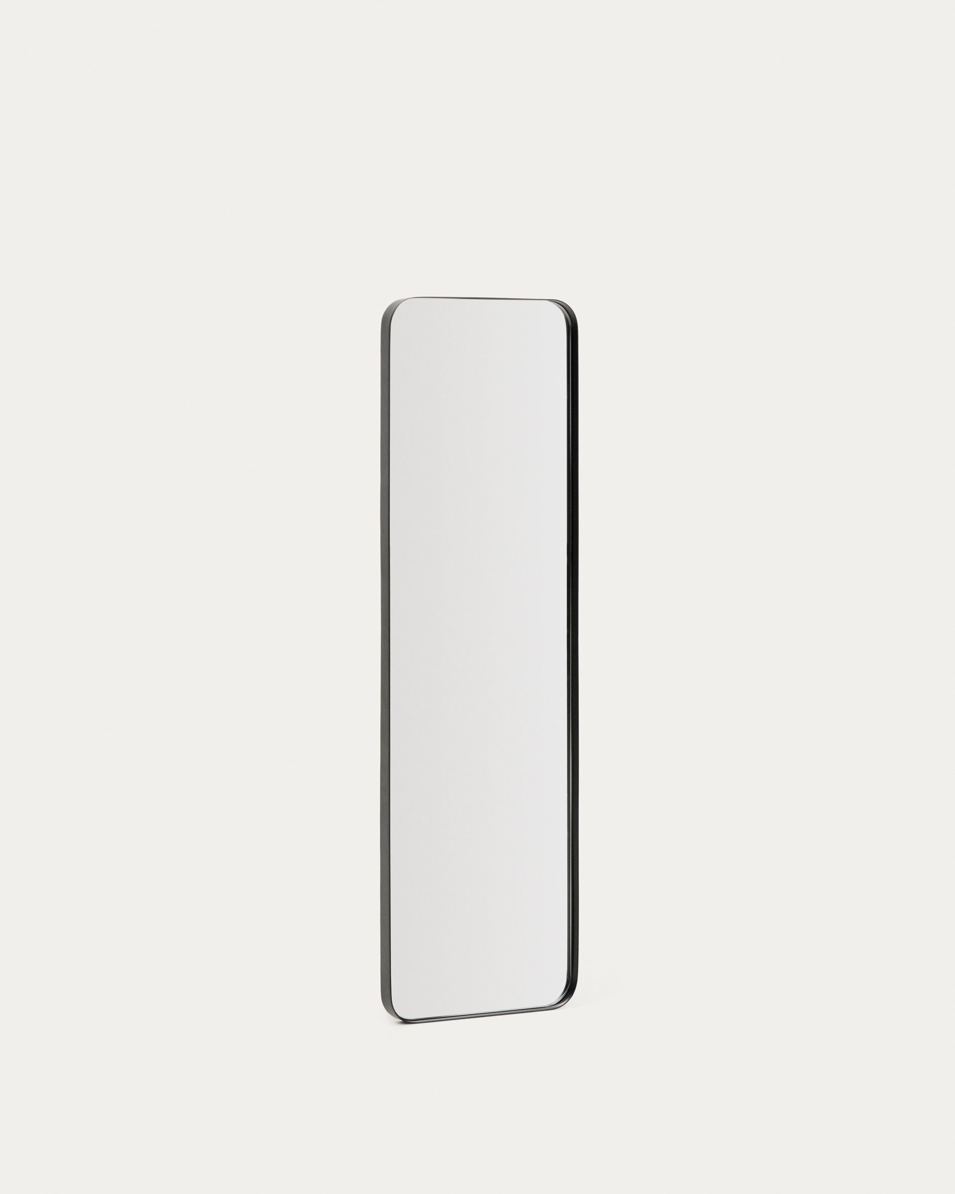 Marco black metal mirror 55.5 x 150.5cm - Product View