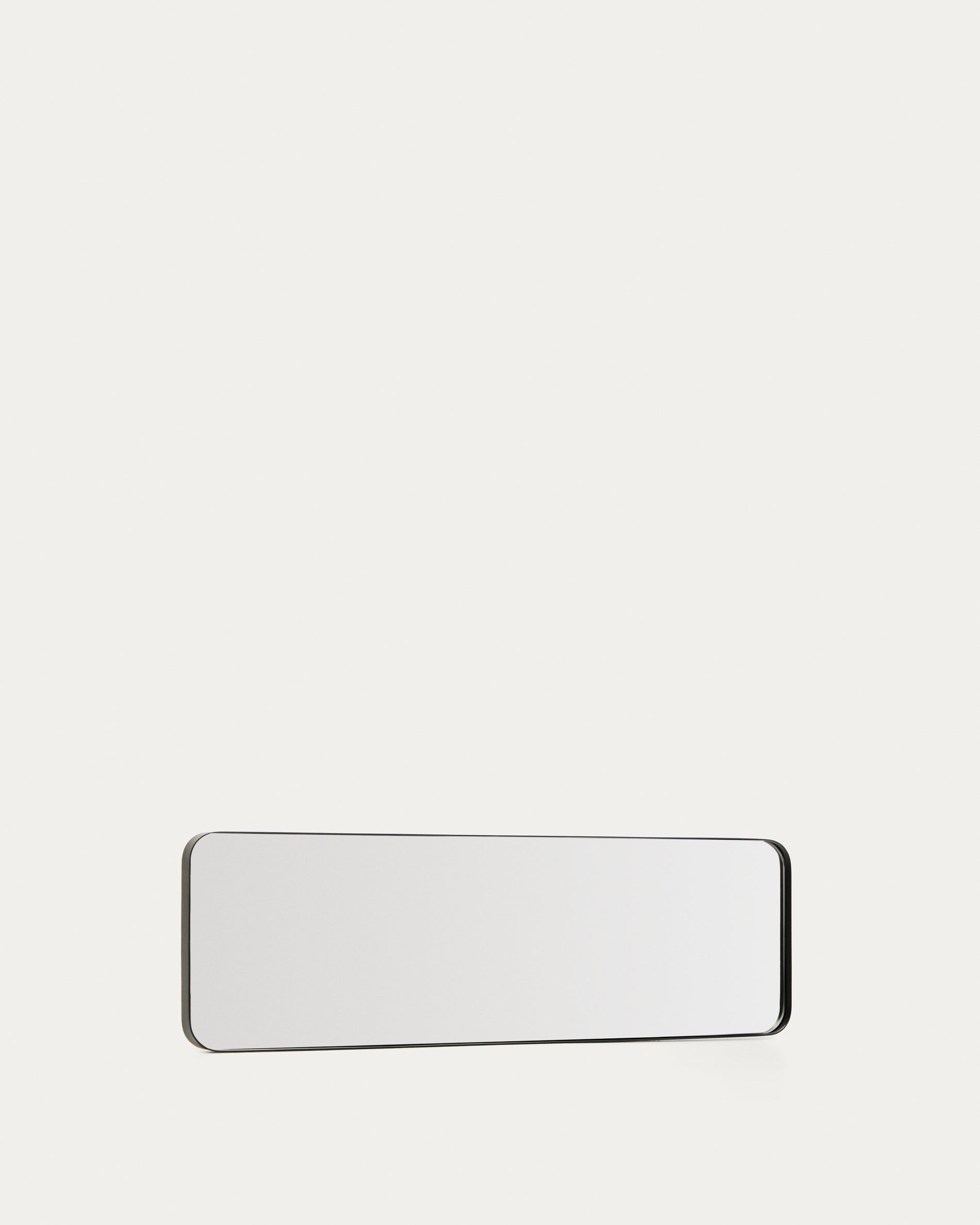 Marco black metal mirror 55.5 x 150.5cm - Product View