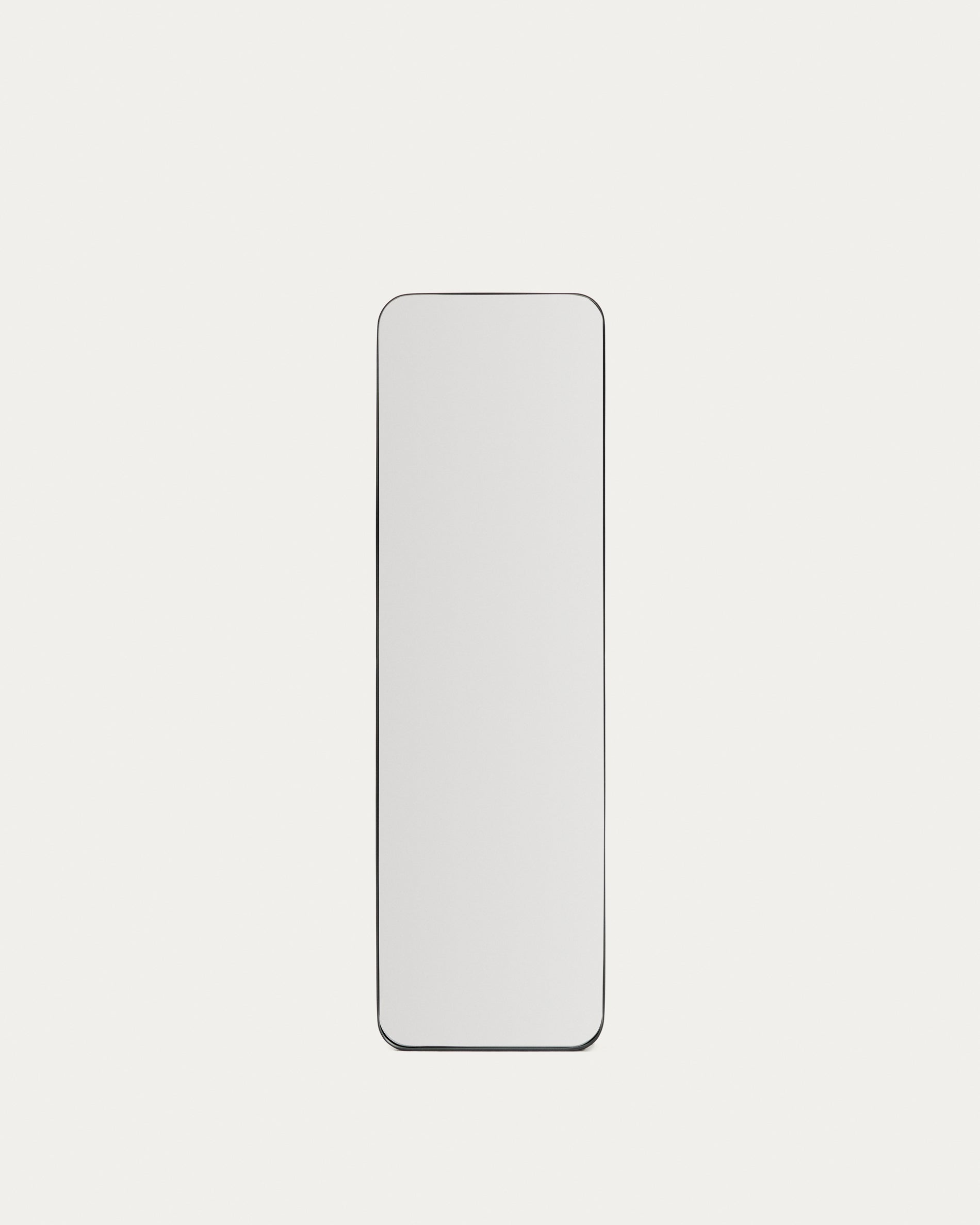 Marco black metal mirror 55.5 x 150.5cm - Product View