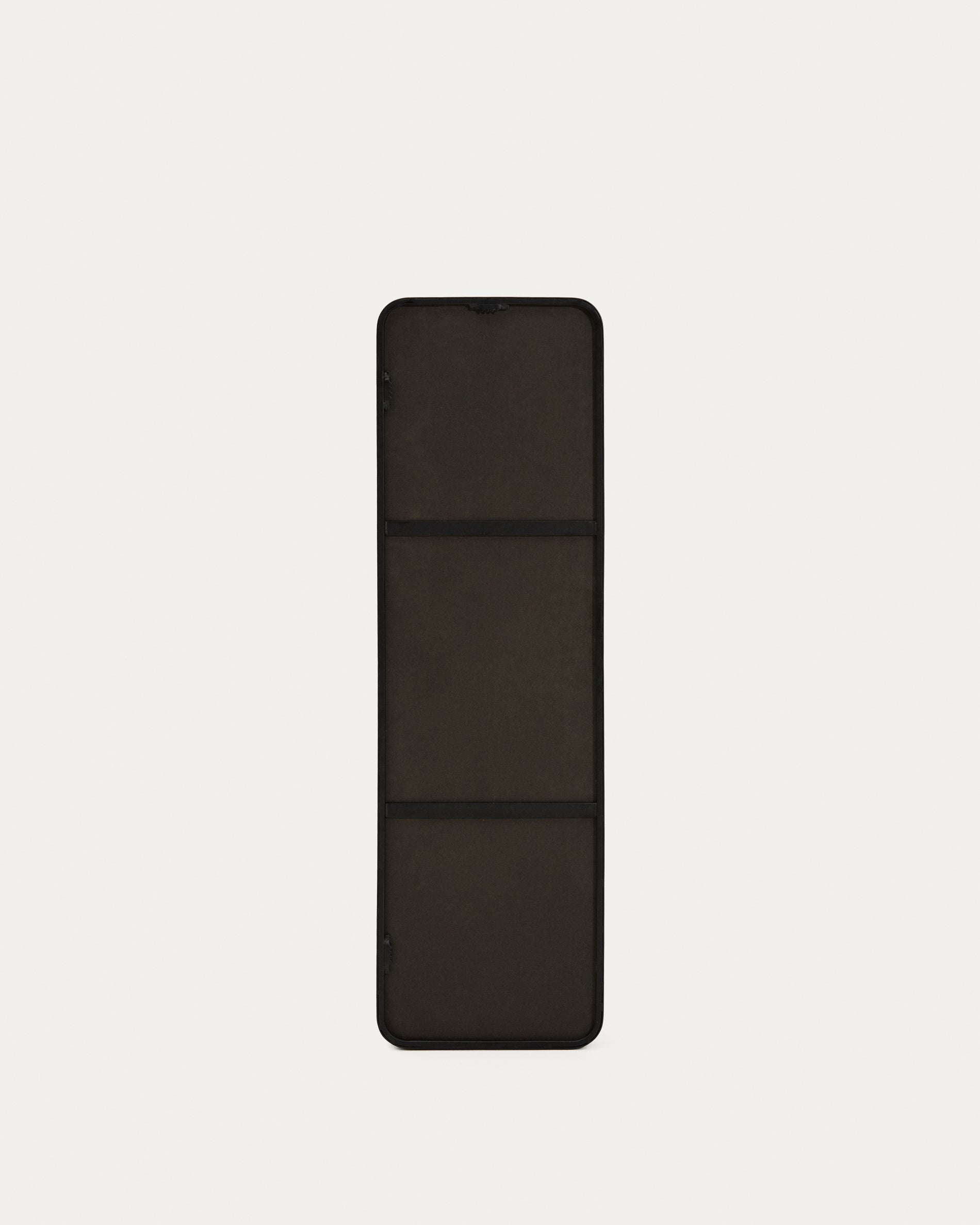 Marco black metal mirror 55.5 x 150.5cm - Product View