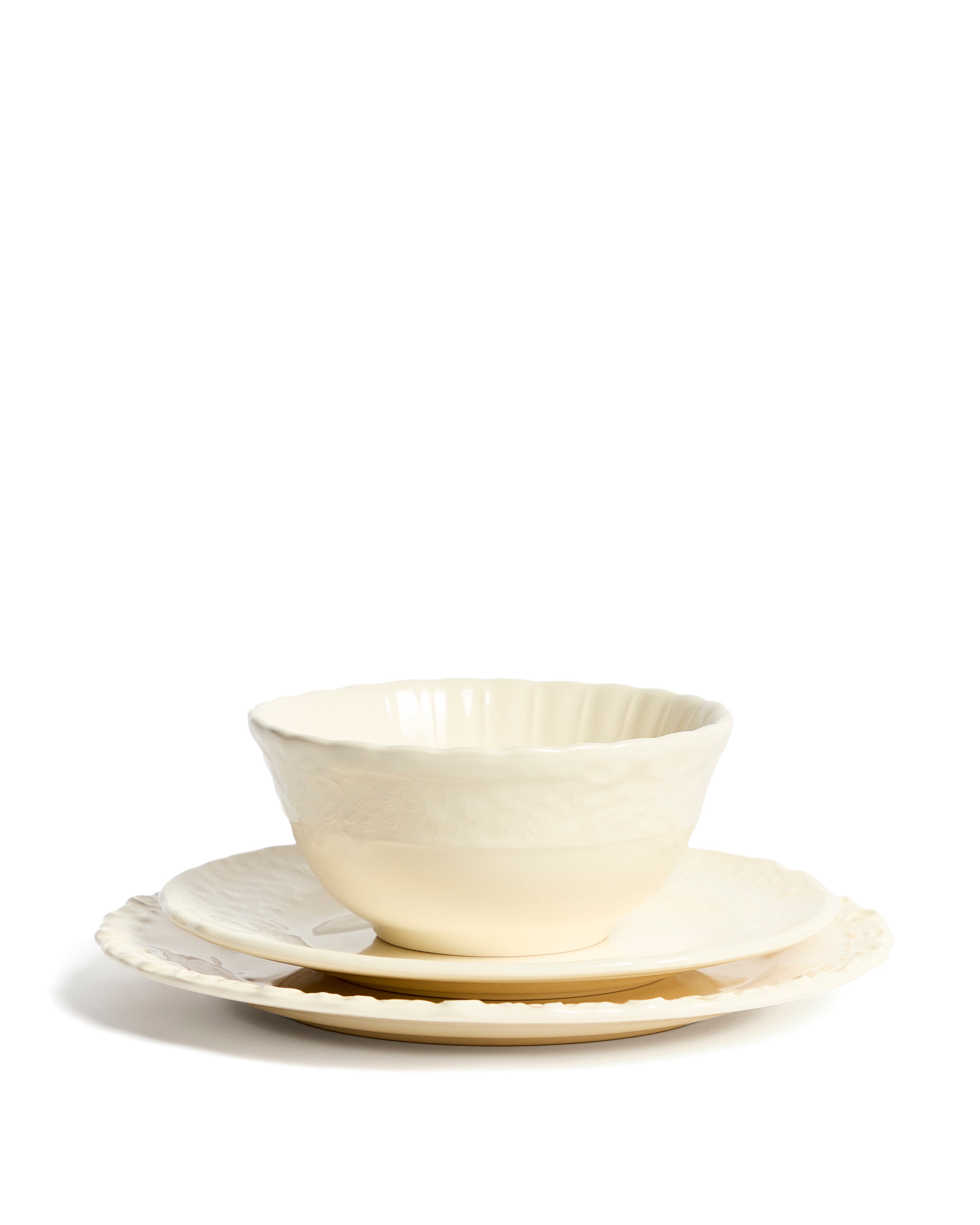 Beige Varla ceramic plate - Product Image