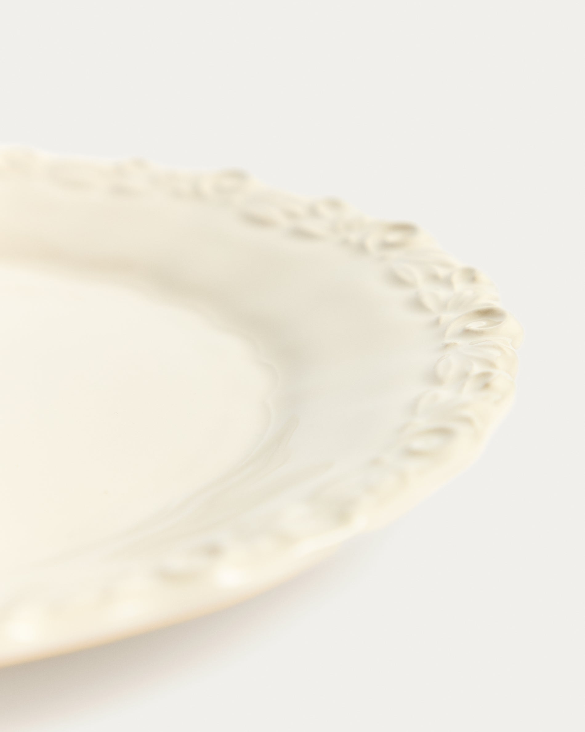 Beige Varla ceramic plate - Detail
