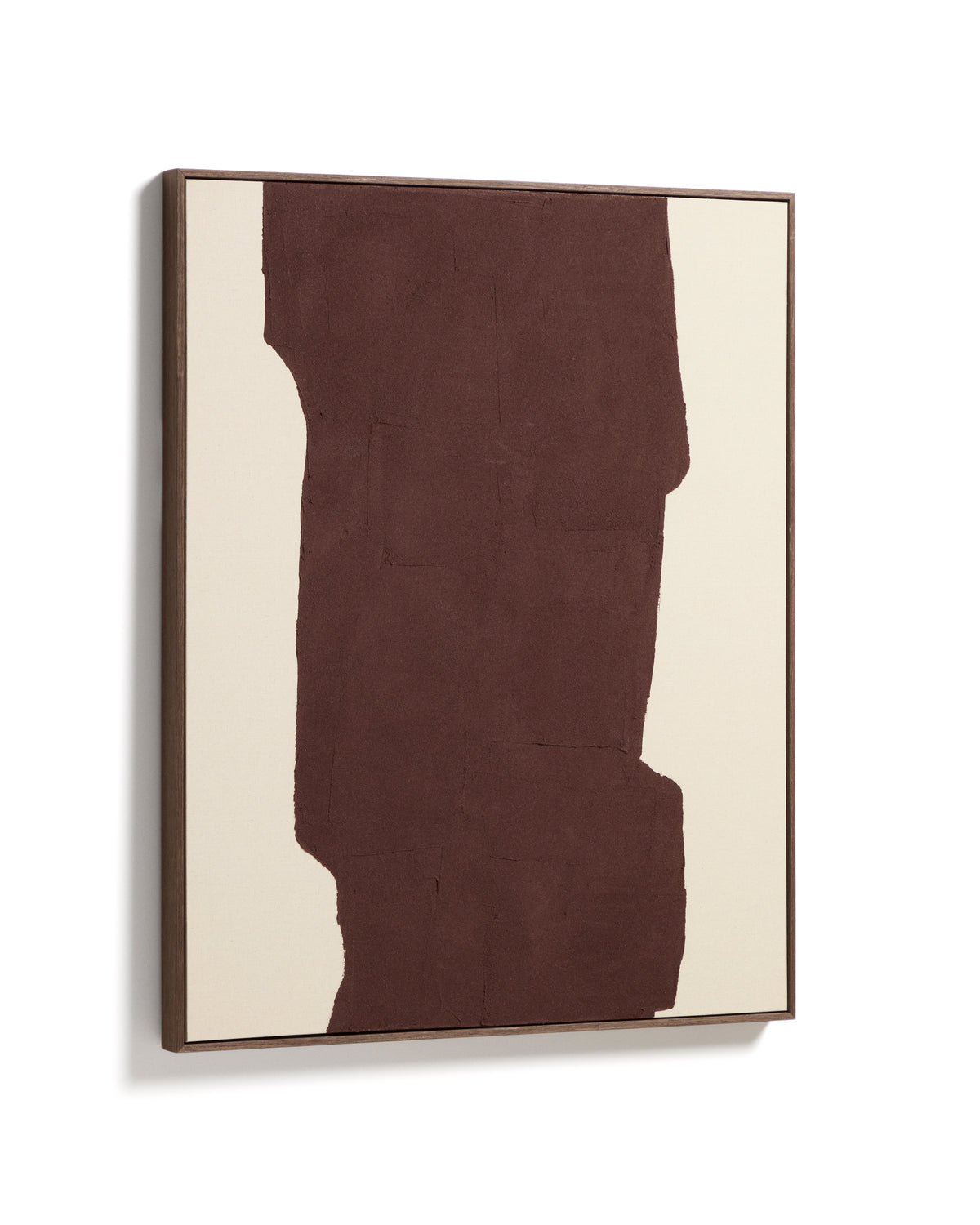 Irden hand-painted abstract picture in burgundy 80 x 100cm - Product Image