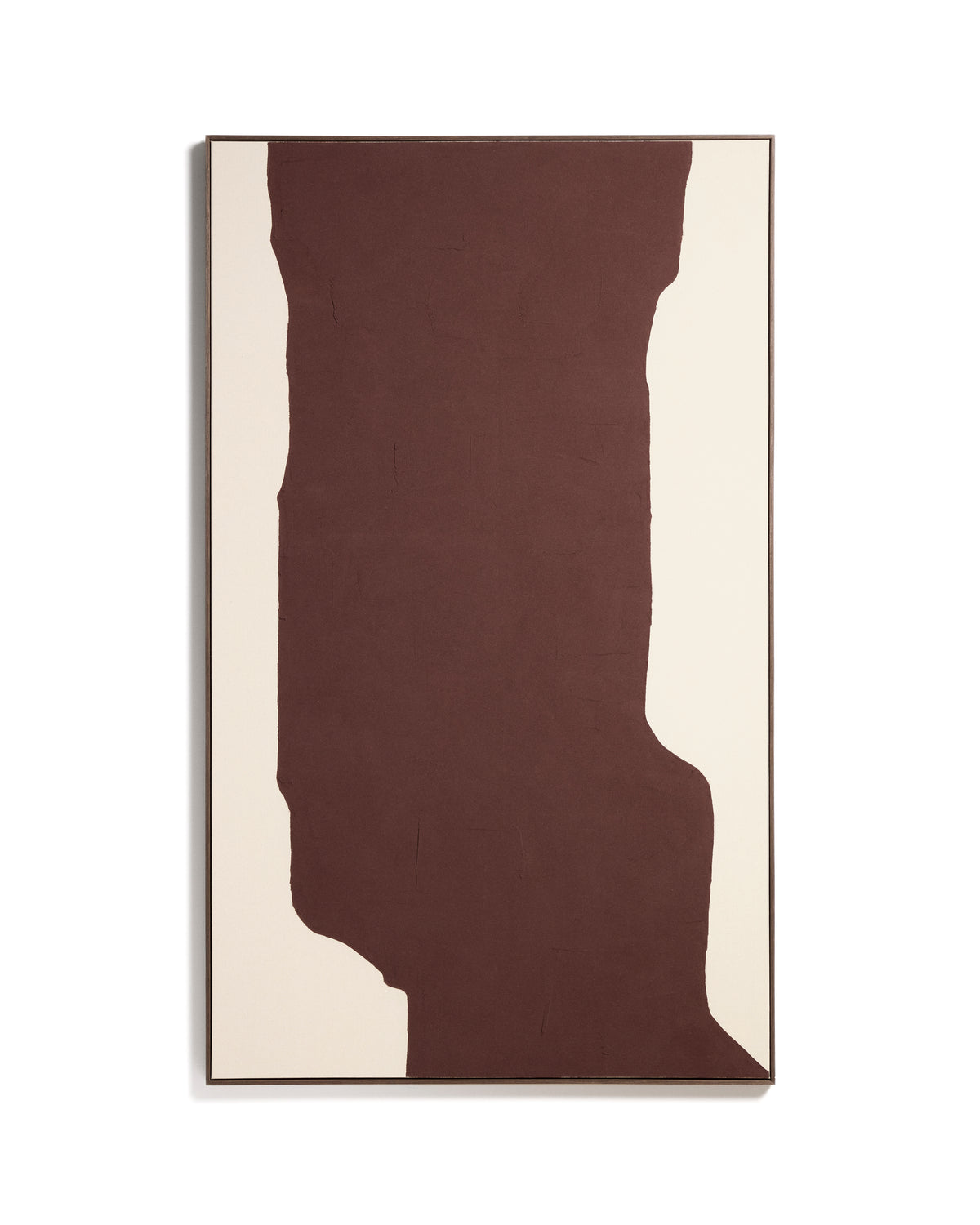 Irden hand-painted abstract picture in burgundy 120 x 200cm - Product Image