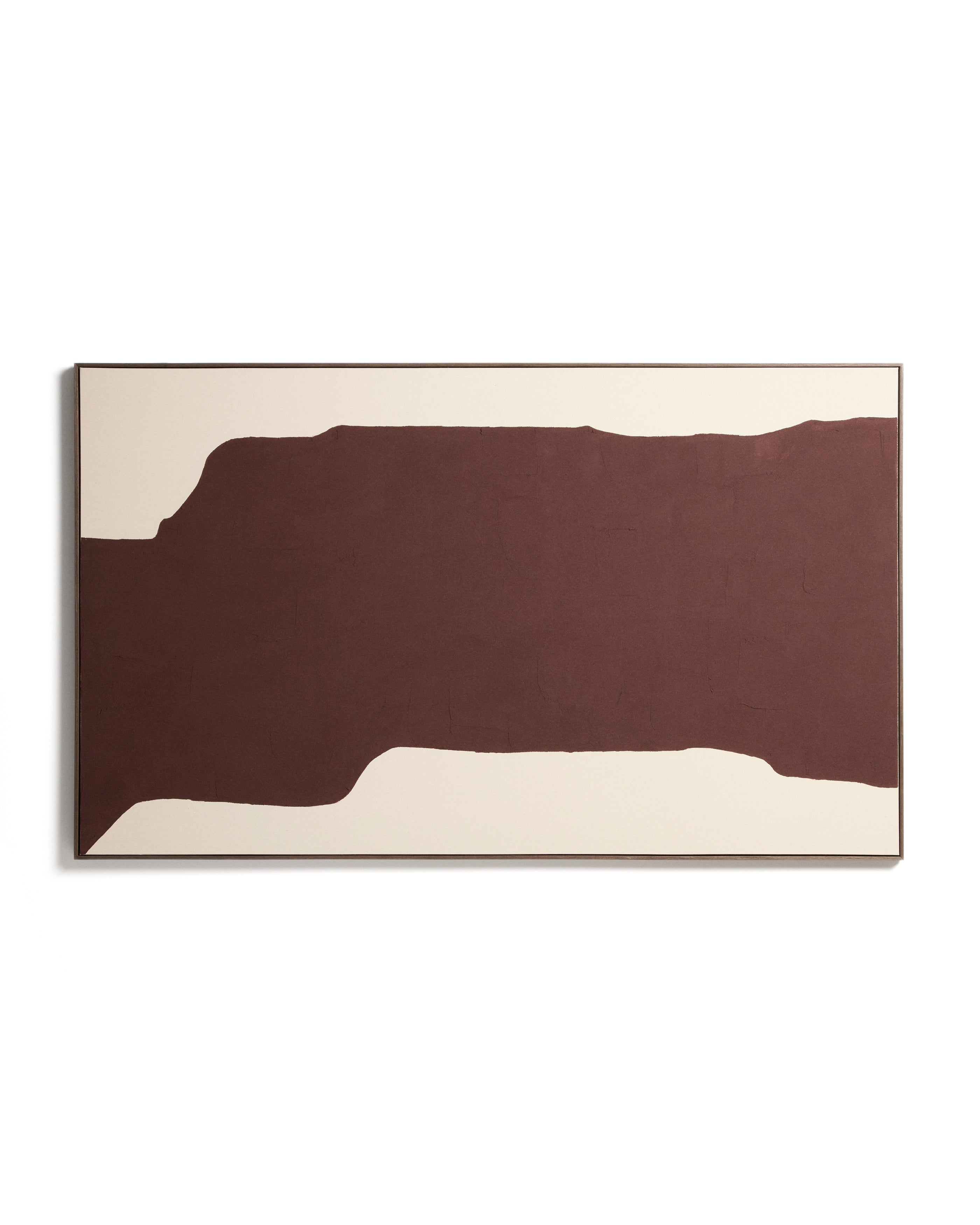 Irden hand-painted abstract picture in burgundy 120 x 200cm - Product Image