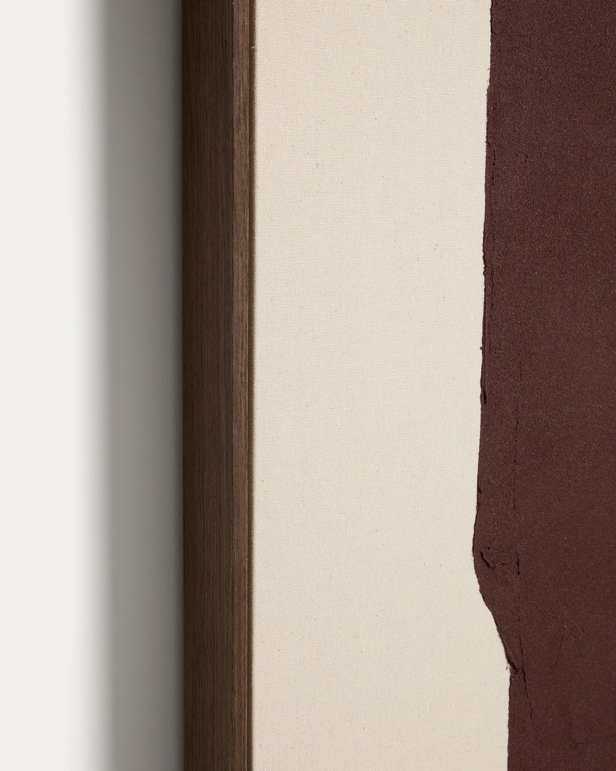 Irden hand-painted abstract picture in burgundy 120 x 200cm - Detail