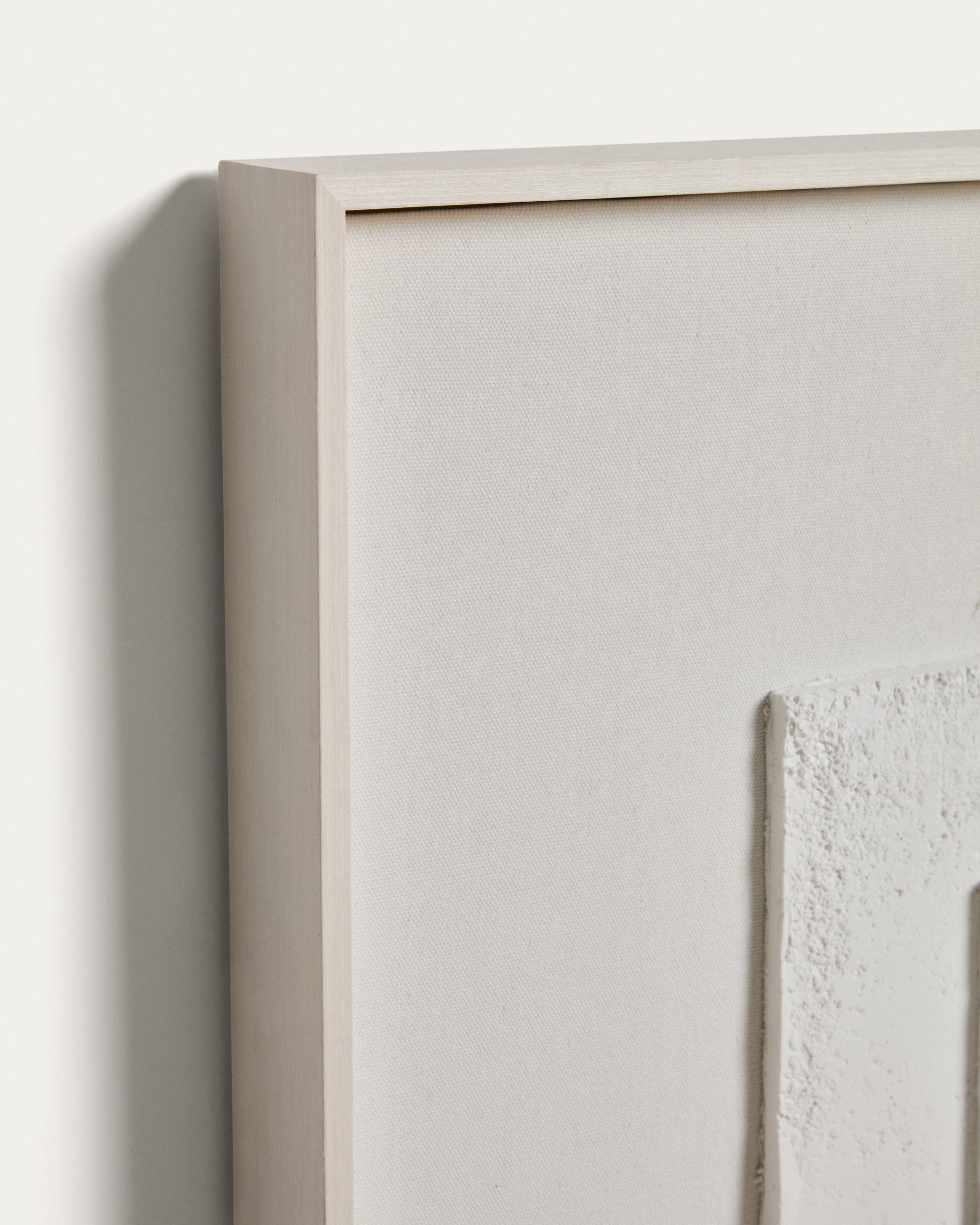 Gadir white abstract picture 80 x 80cm - Detail
