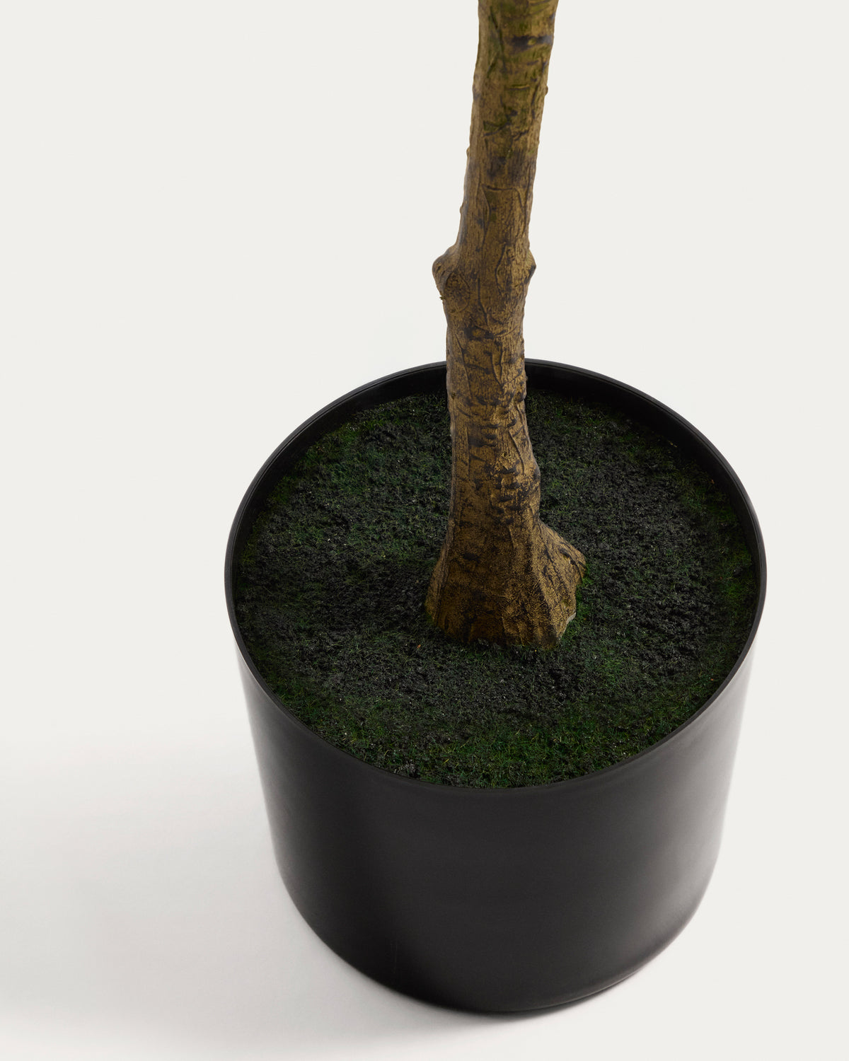 Artificial Ficus Benjamina tree with black pot 180 cm - Detail