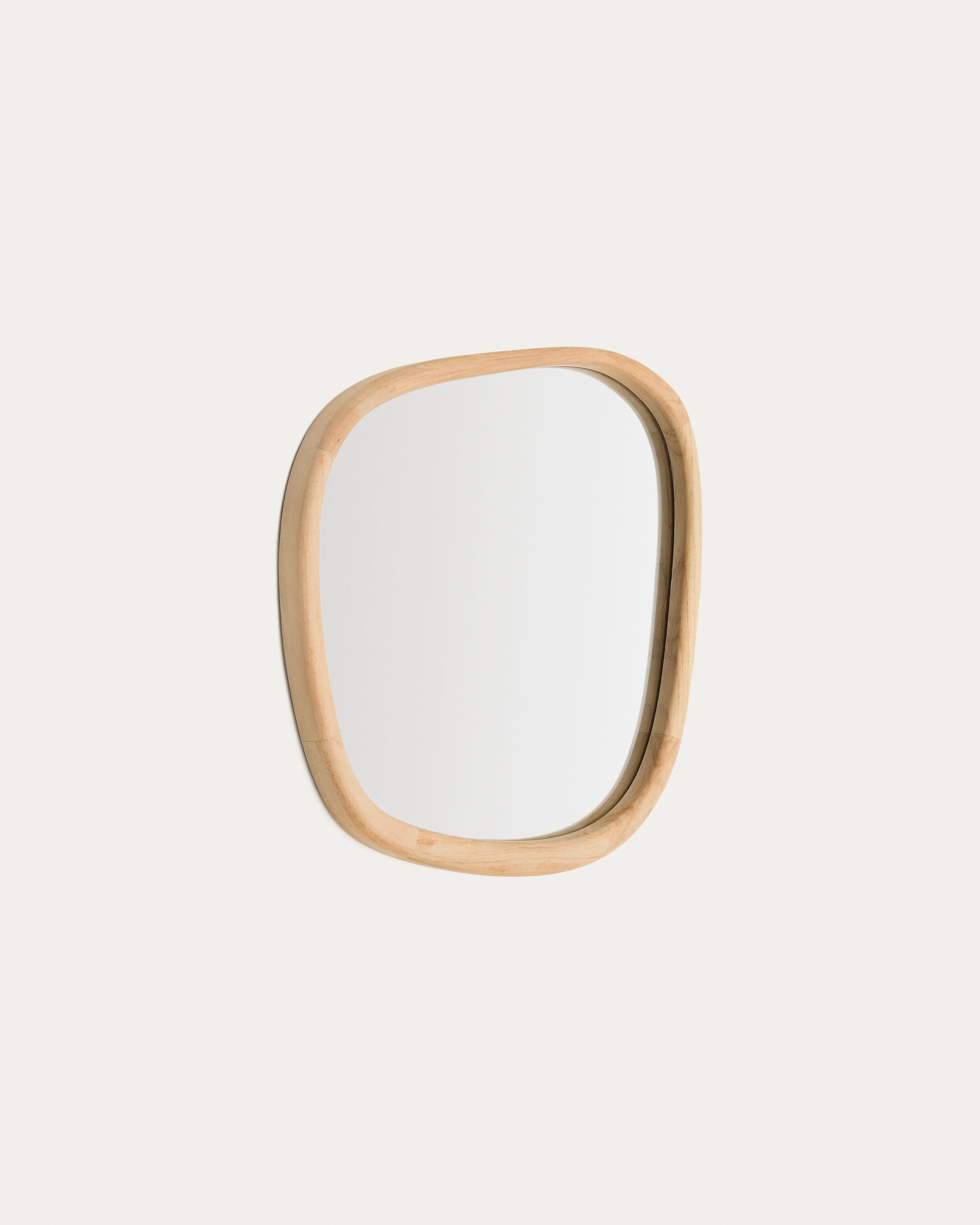 Alura teak wood mirror 45,5 x 47 cm FSC 100% - Product View