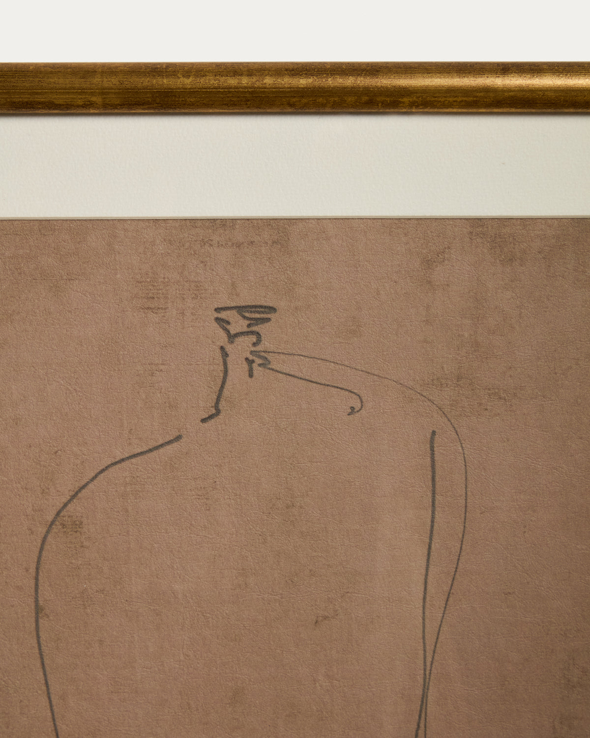 Ferni hand-drawn abstract picture 40 x 40cm - Detail