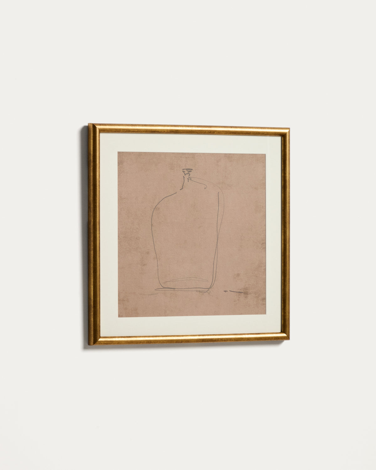 Ferni hand-drawn abstract picture 40 x 40cm - Product View