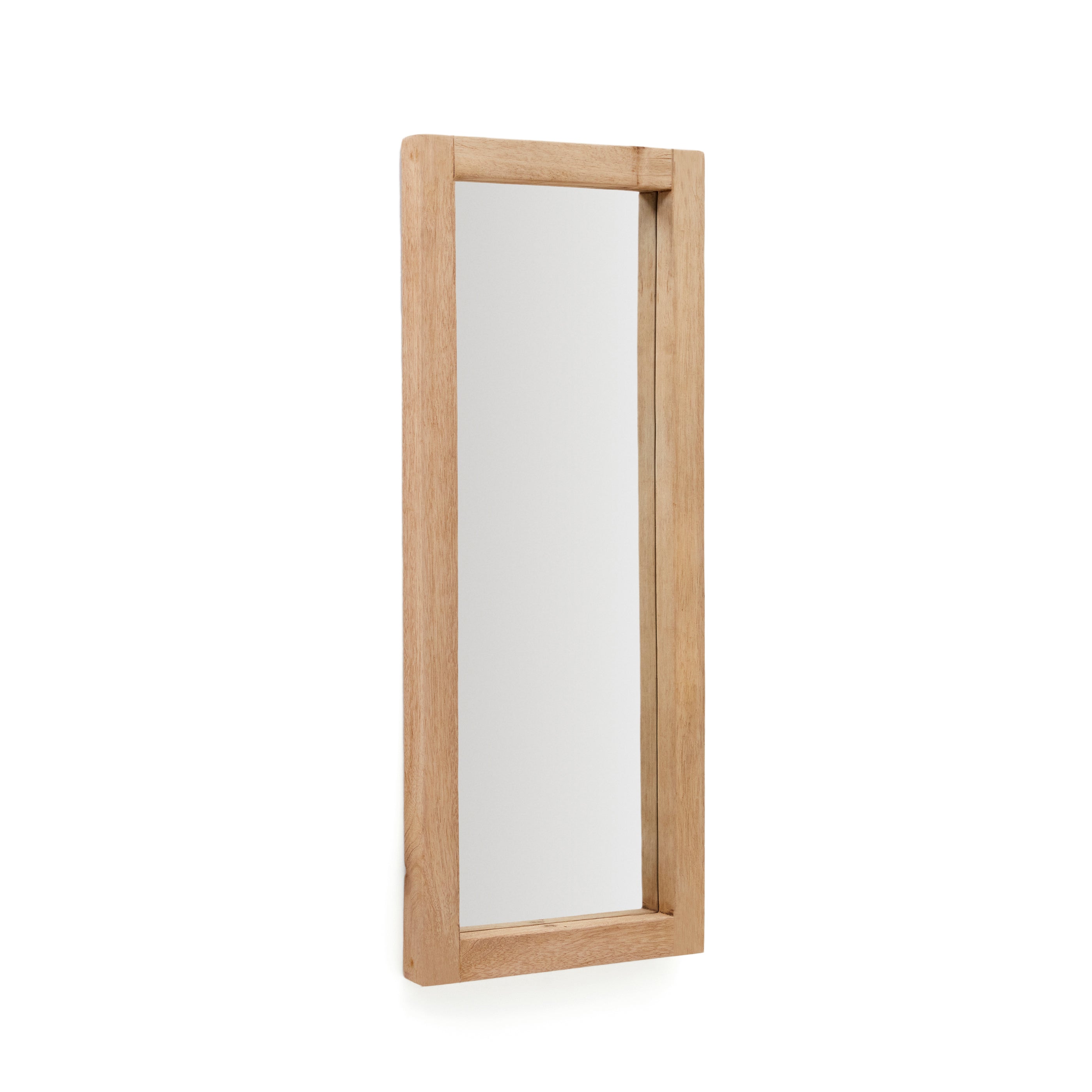 Maden wooden mirror with a natural finish 50 x 120 cm - Product Image