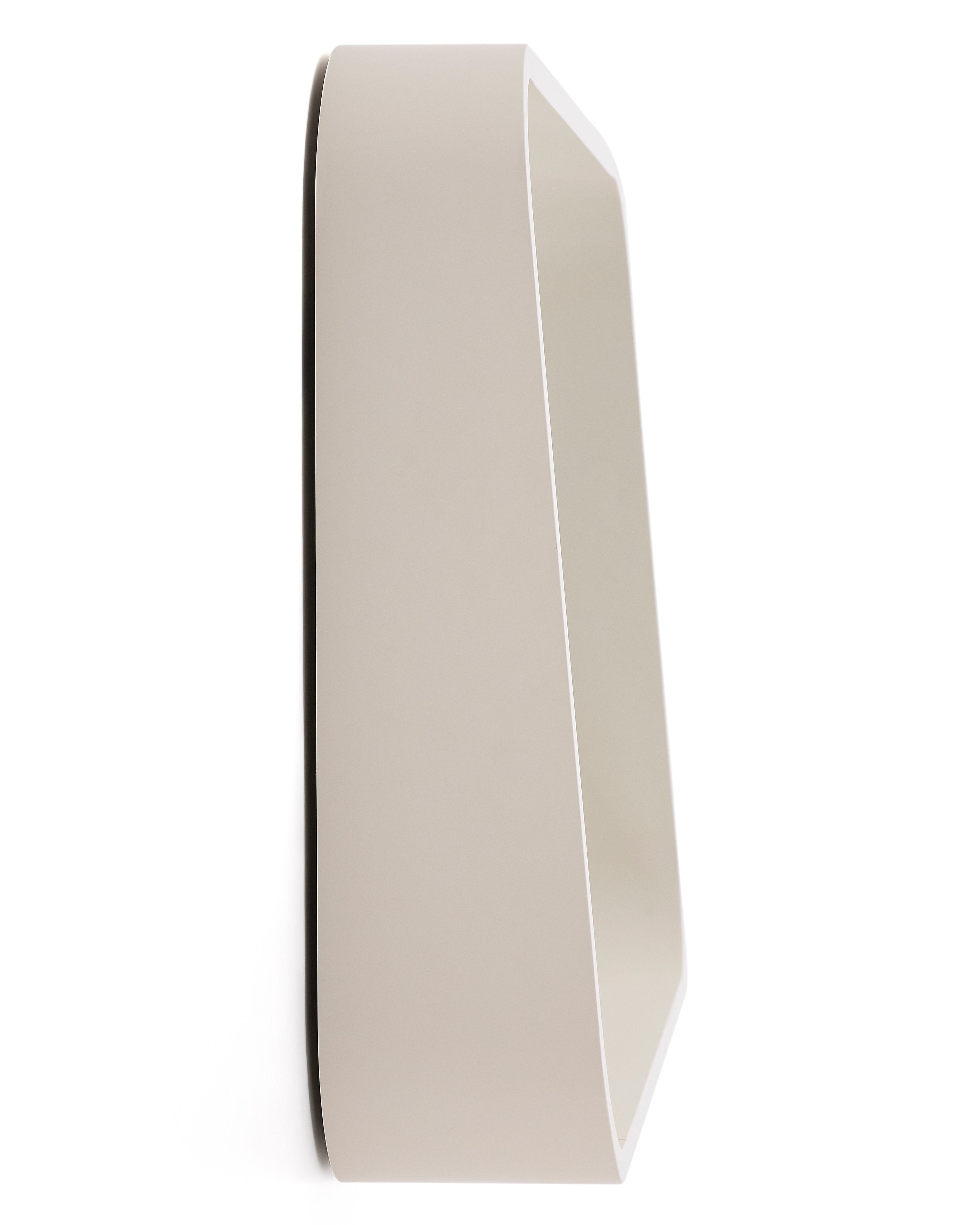 Salaya mirror in lacquered beige ash laminated plywood 90 x 60 cm - Product Image