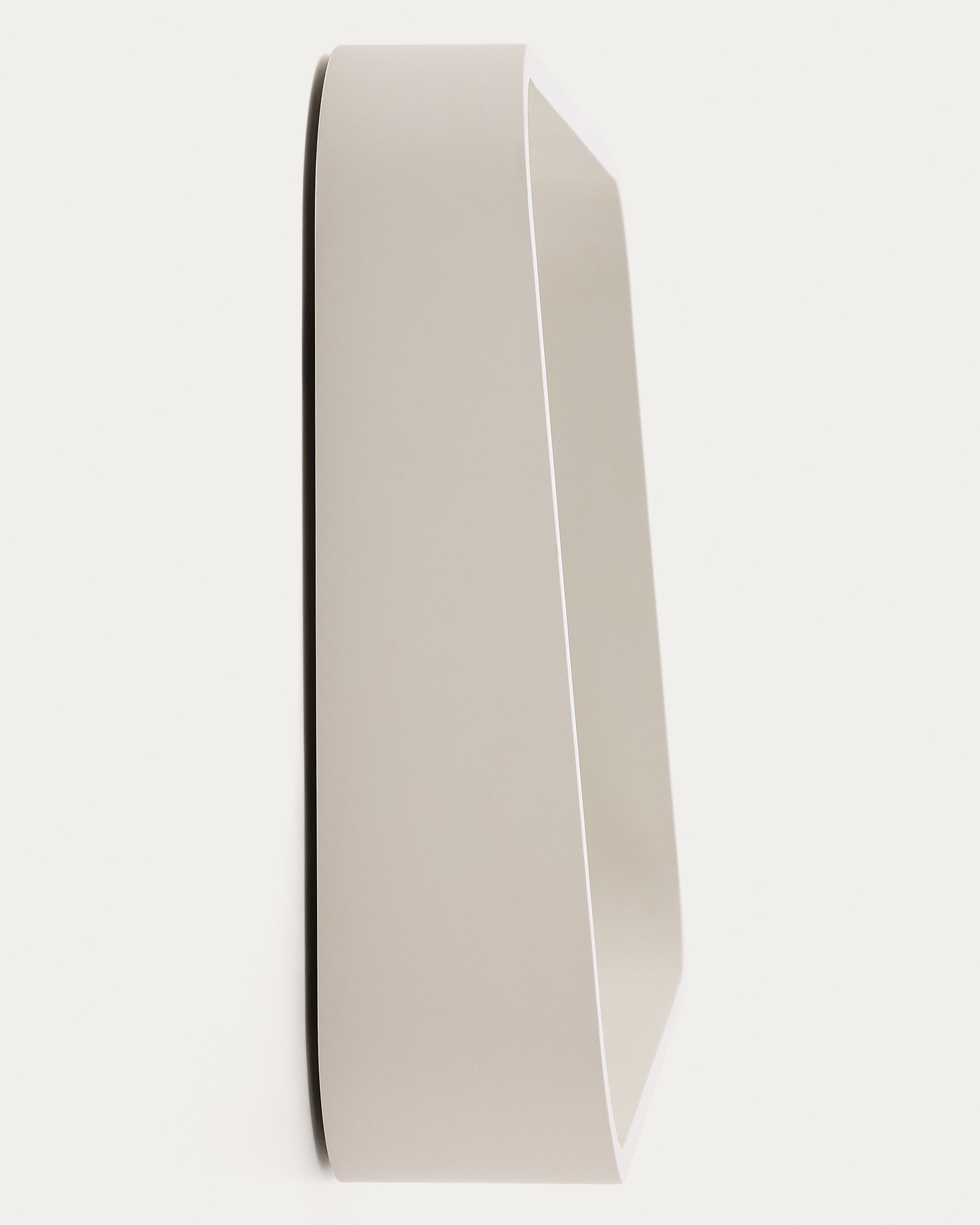 Salaya mirror in lacquered beige ash laminated plywood 90 x 60 cm - Product View