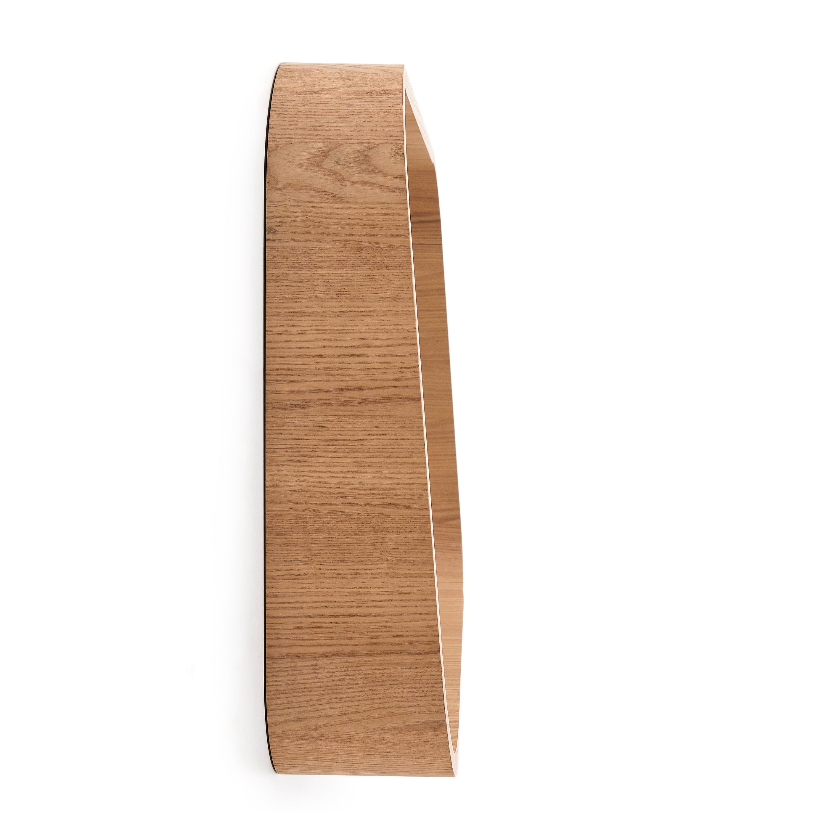 Salaya ash laminated plywood framed mirror in a natural finish, 90 x 60 cm - Product Image