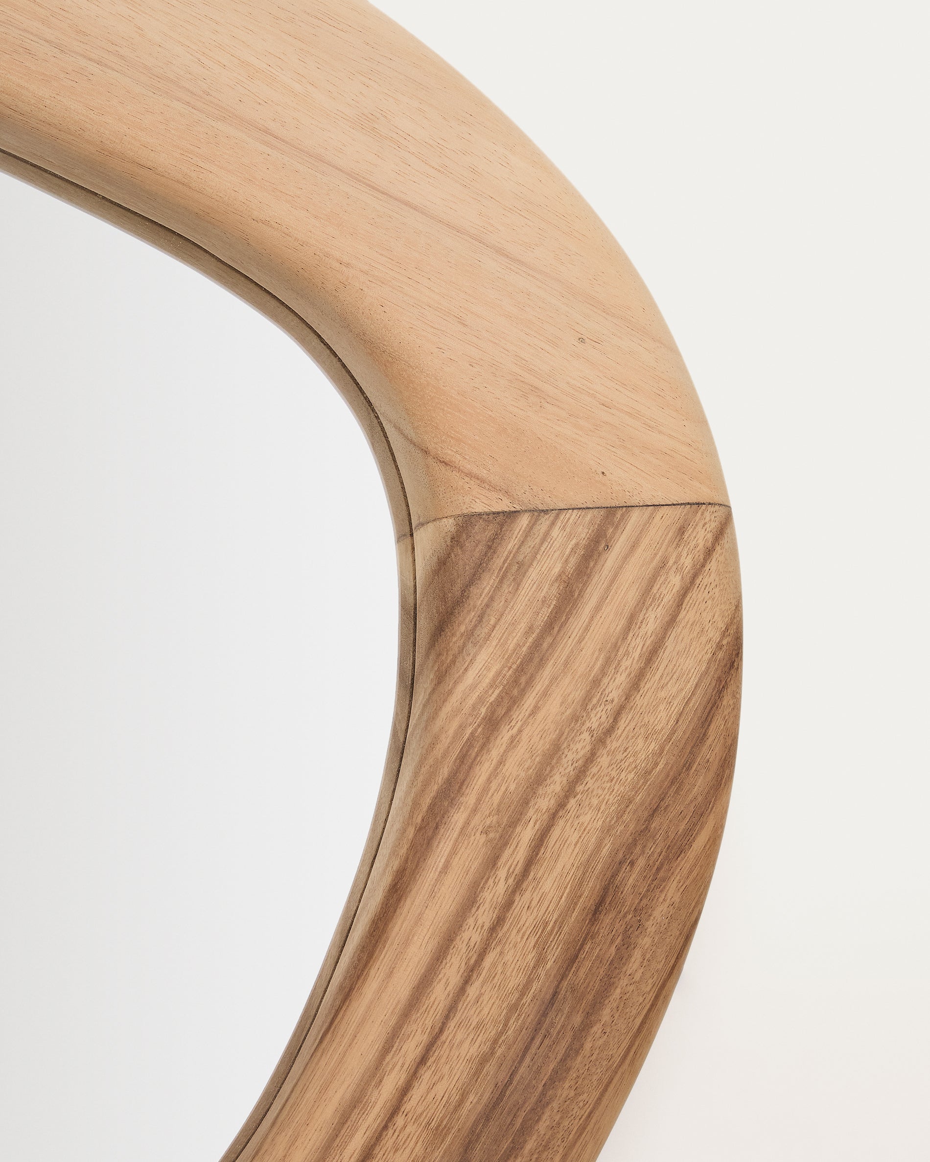 Selem mungur wood mirror with natural finish 60 x 107 cm - Detail
