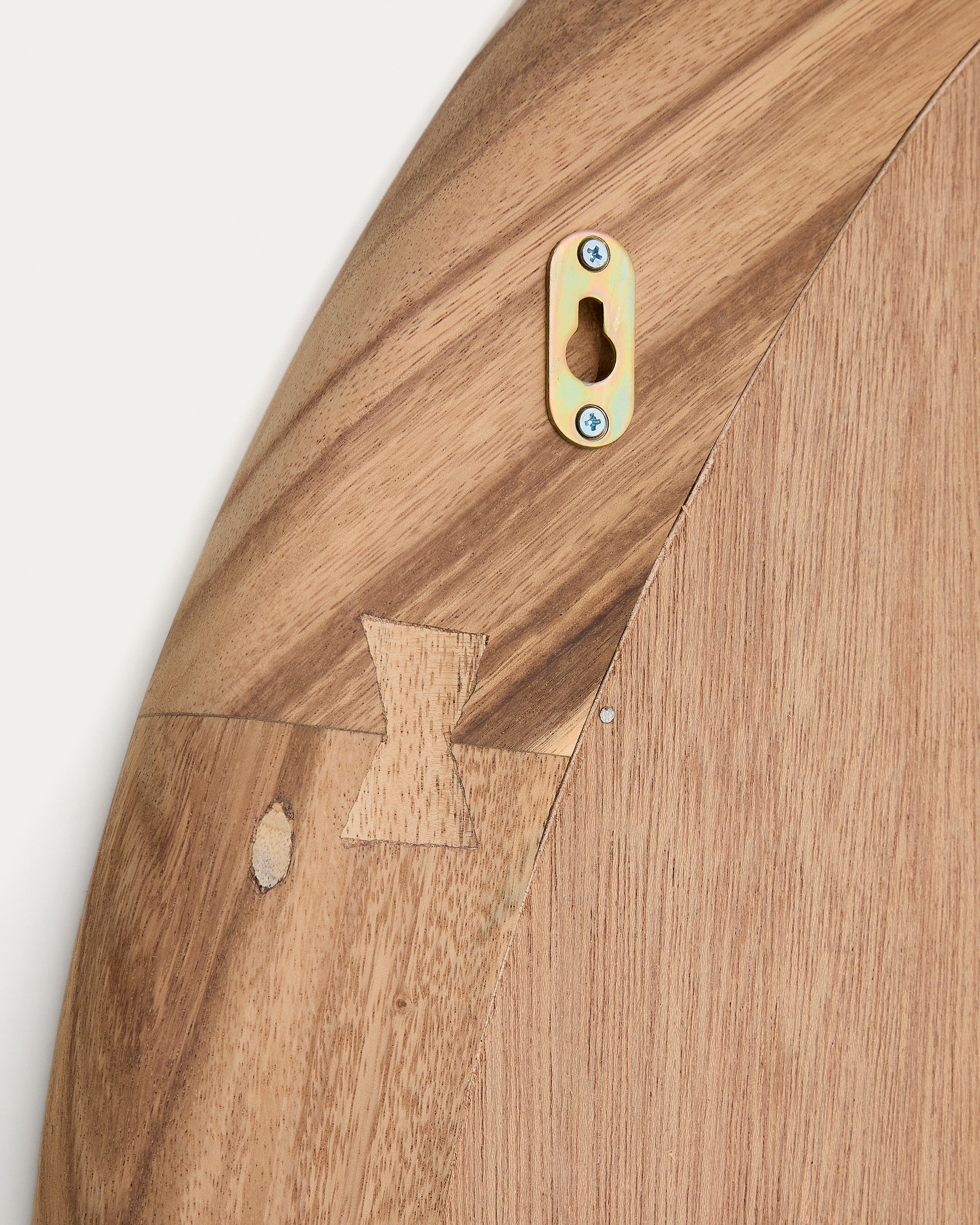Selem mungur wood mirror with natural finish 60 x 107 cm - Detail
