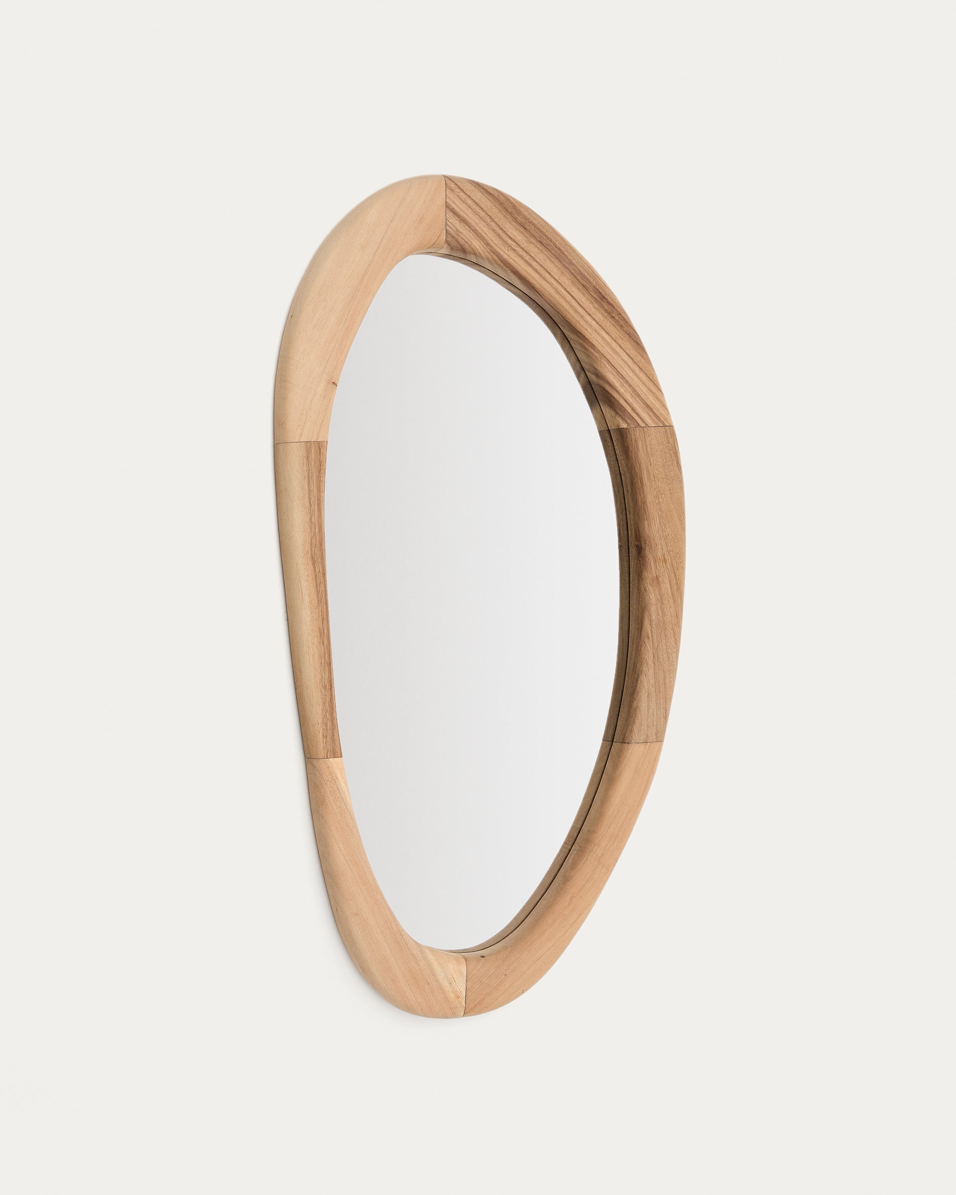 Selem mungur wooden mirror with natural finish 60 x 107 cm