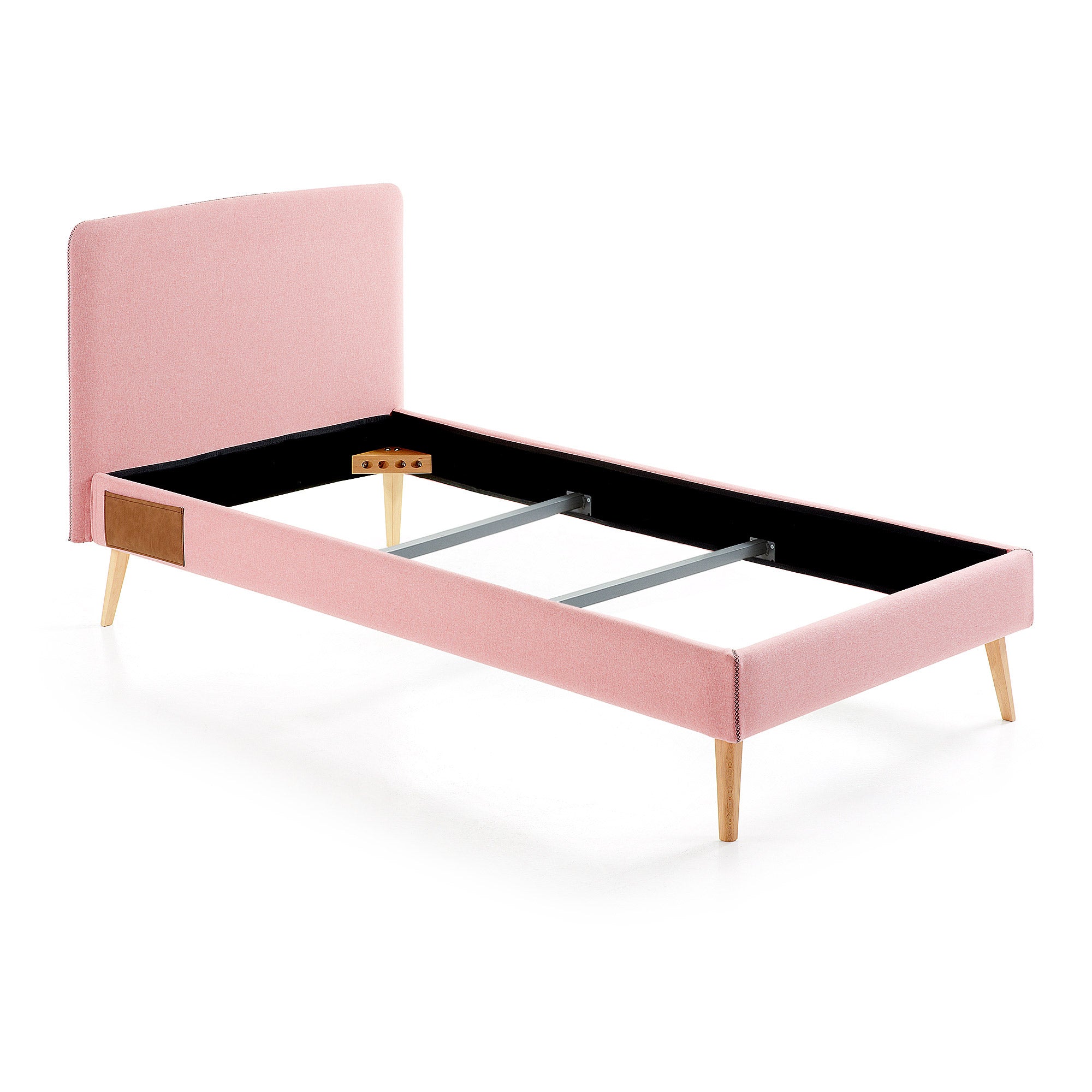 Dyla bed cover for a 90 x 190 cm mattress in pink - Product Image