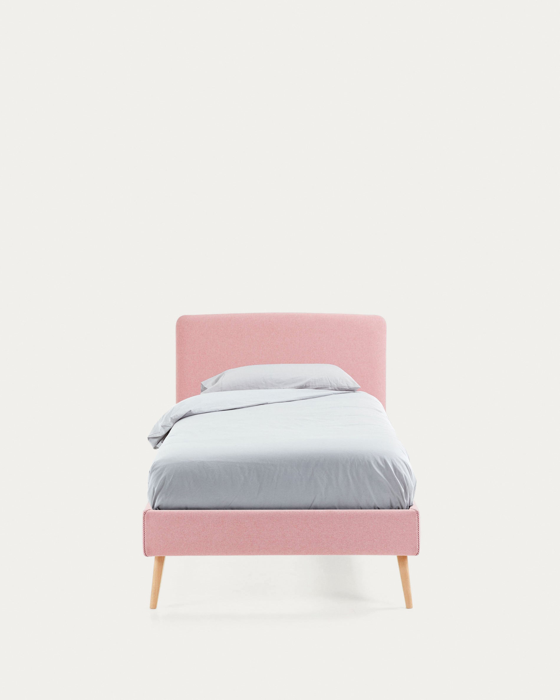 Dyla bed cover for a 90 x 190 cm mattress in pink - Product View