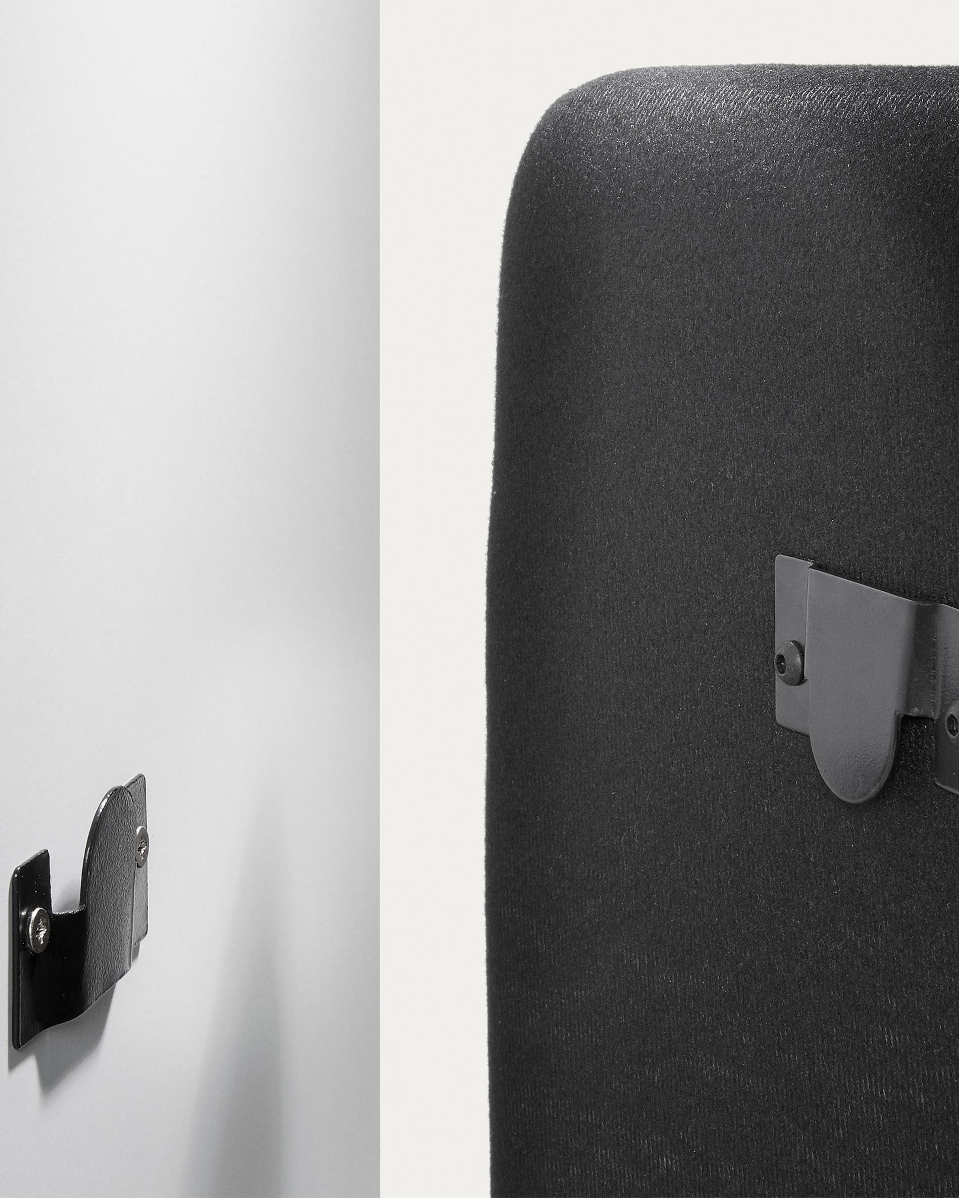 Dyla headboard cover in black for 90 cm beds - Detail