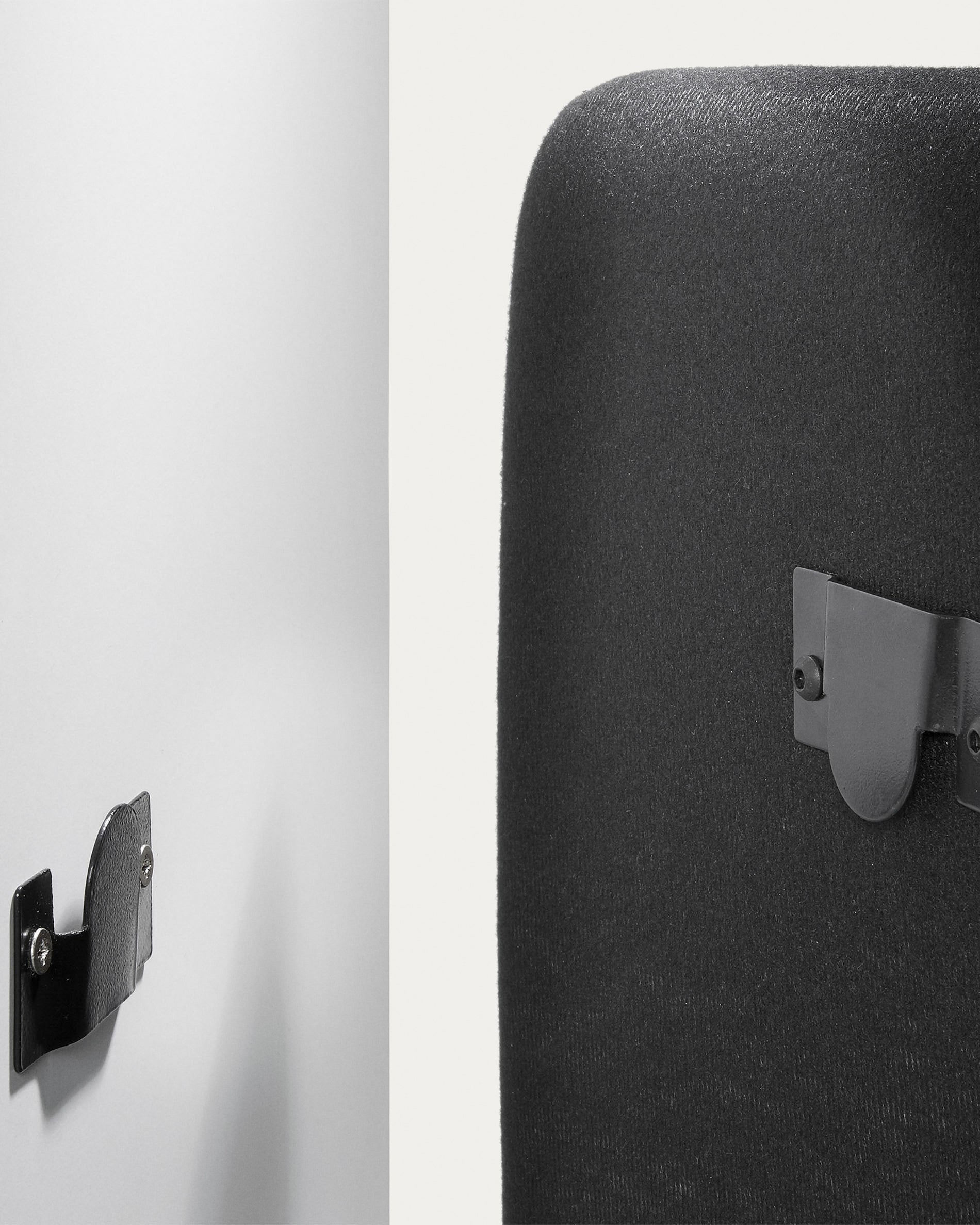 Dyla headboard cover in black for 150 cm beds - Detail