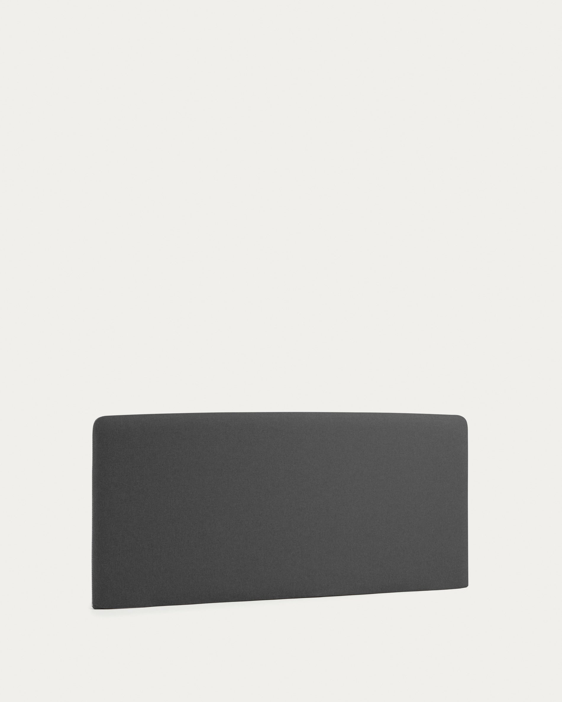Dyla headboard cover in black for 150 cm beds - Product View