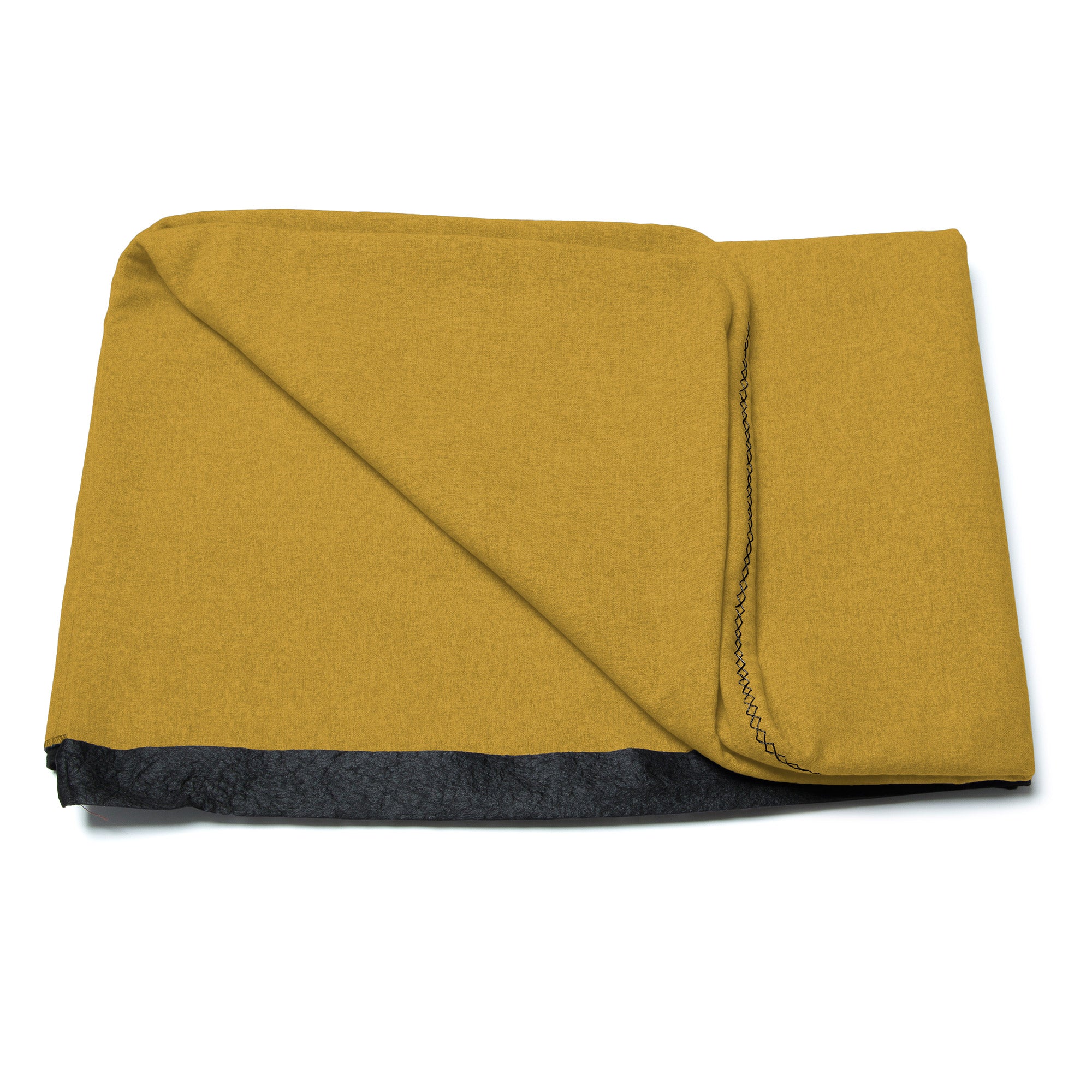 Dyla headboard cover in mustard for 150 cm beds - Product Image