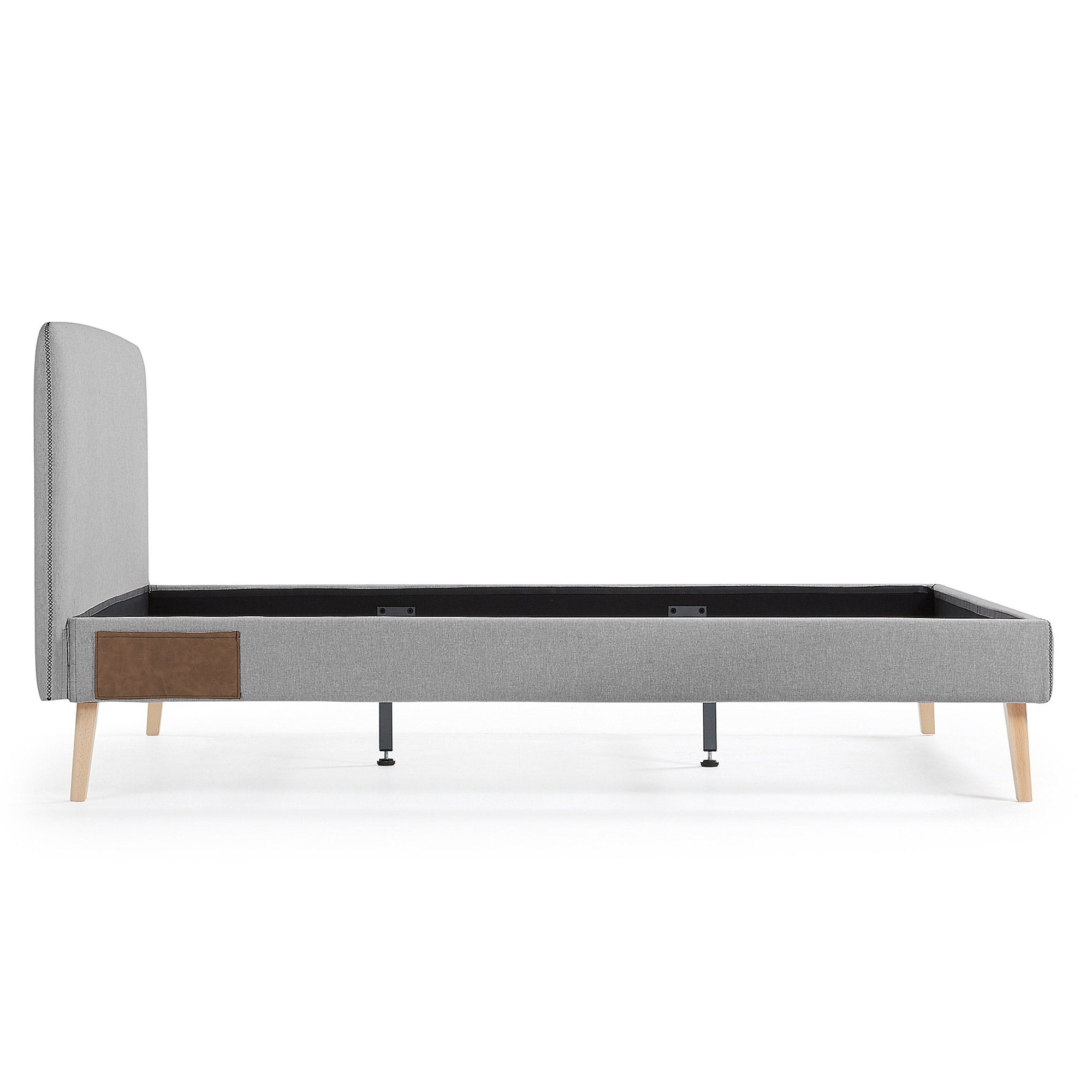 Dyla bed cover in grey for a 160 x 200 cm mattress - Product Image