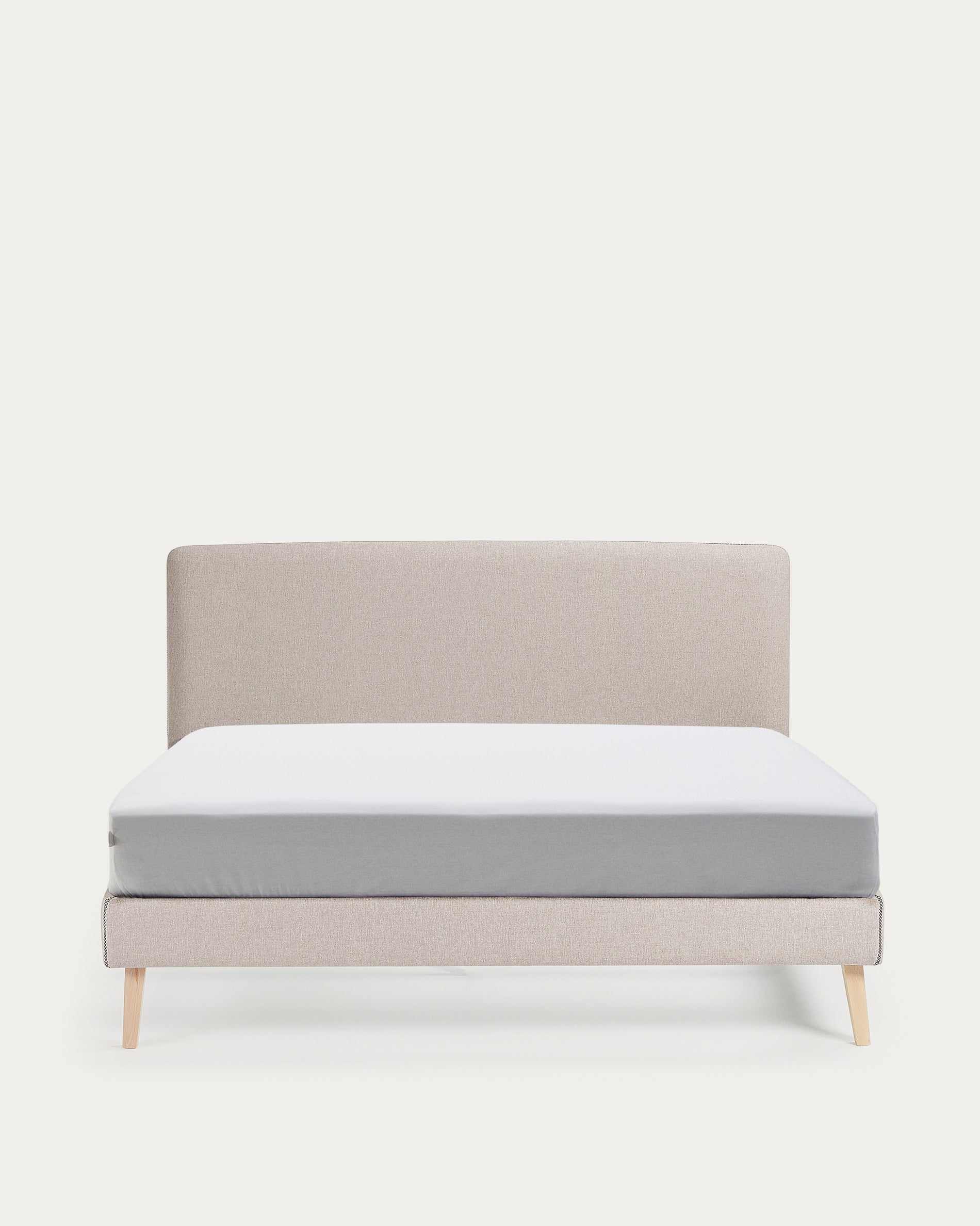 Dyla bed cover in beige for a 160 x 200 cm mattress - Product View