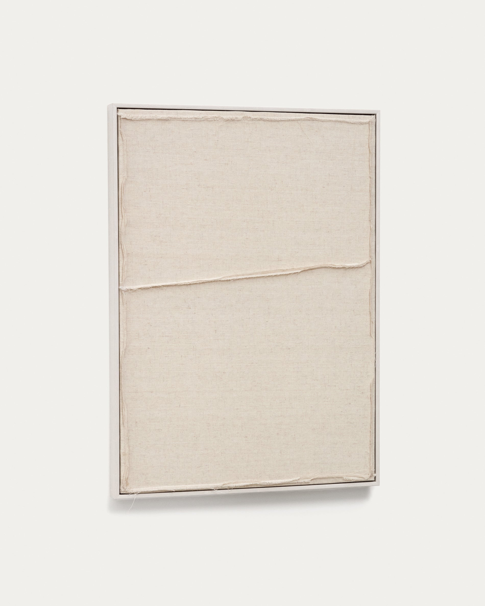 Maha white wall hanging with horizontal line 52 x 72 cm - Product View