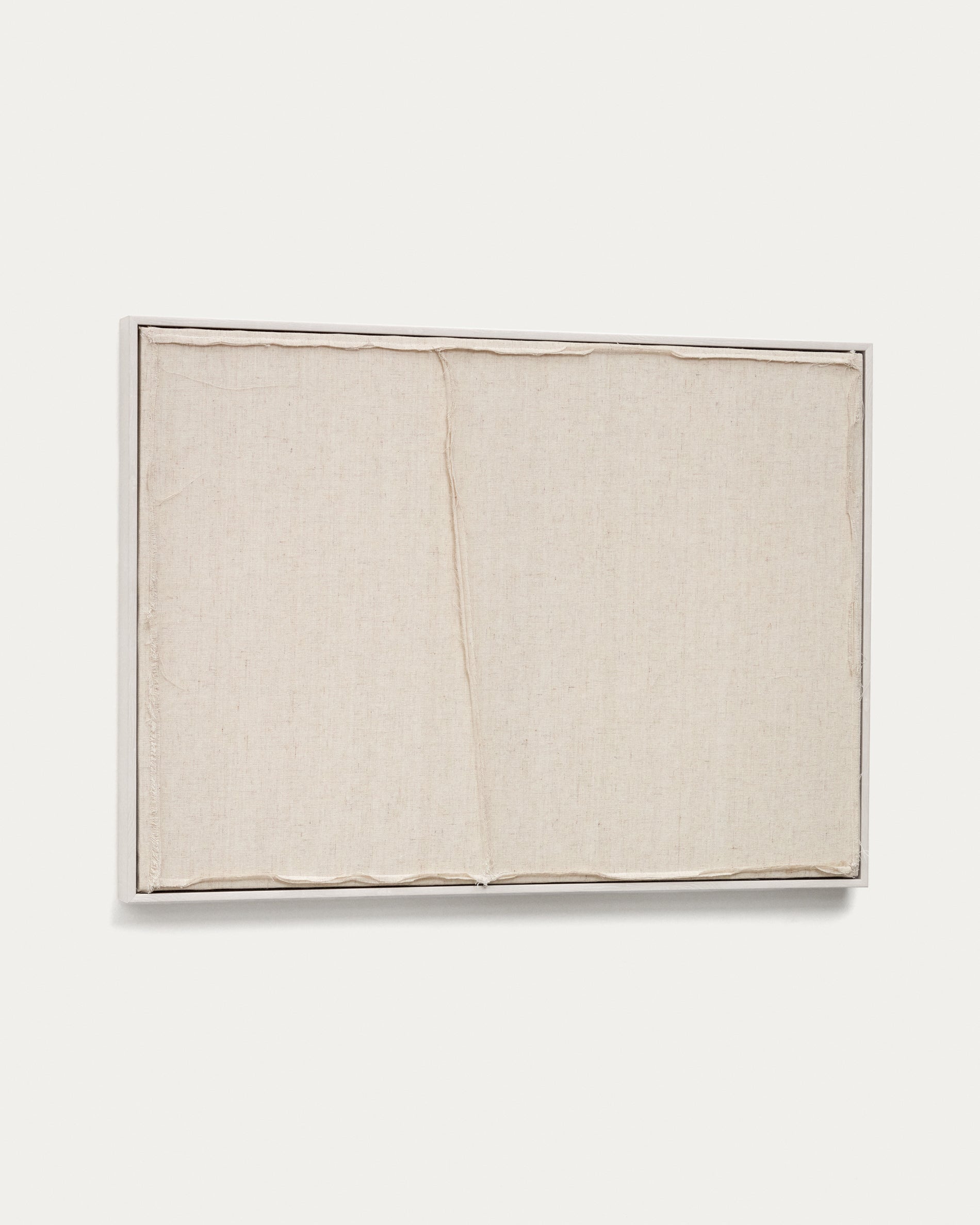 Maha white wall hanging with horizontal line 52 x 72 cm - Product View