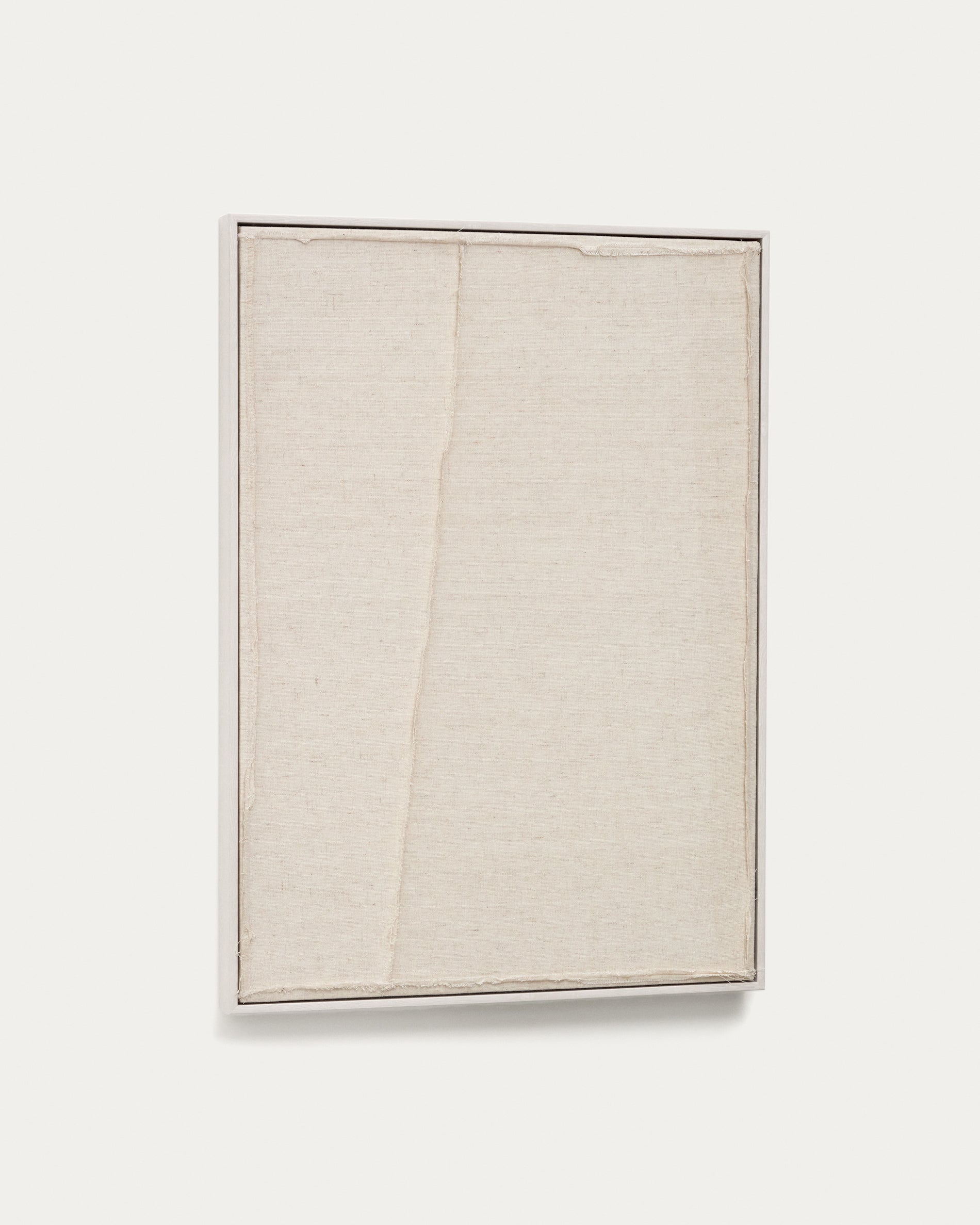 Maha white wall hanging with vertical line 52 x 72 cm - Product View