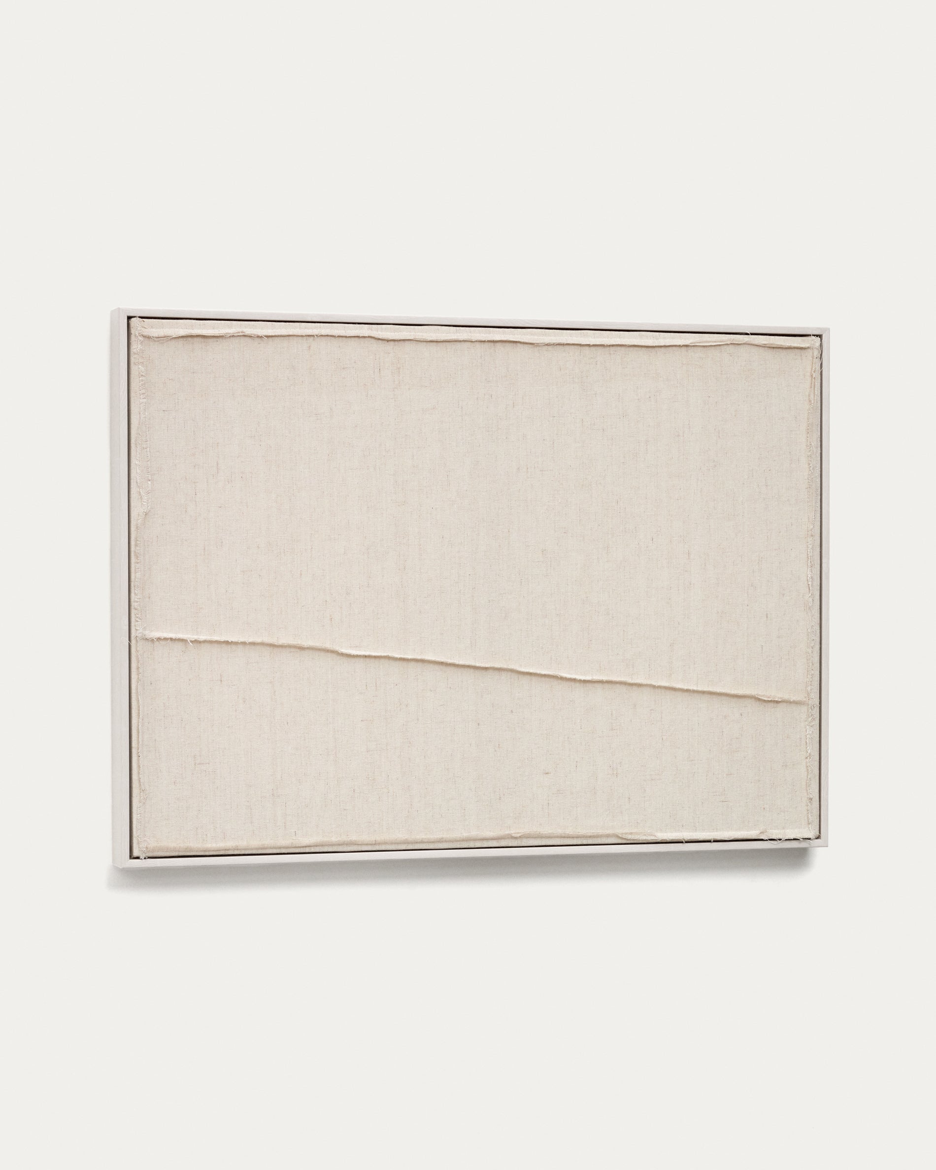 Maha white wall hanging with vertical line 52 x 72 cm - Product View