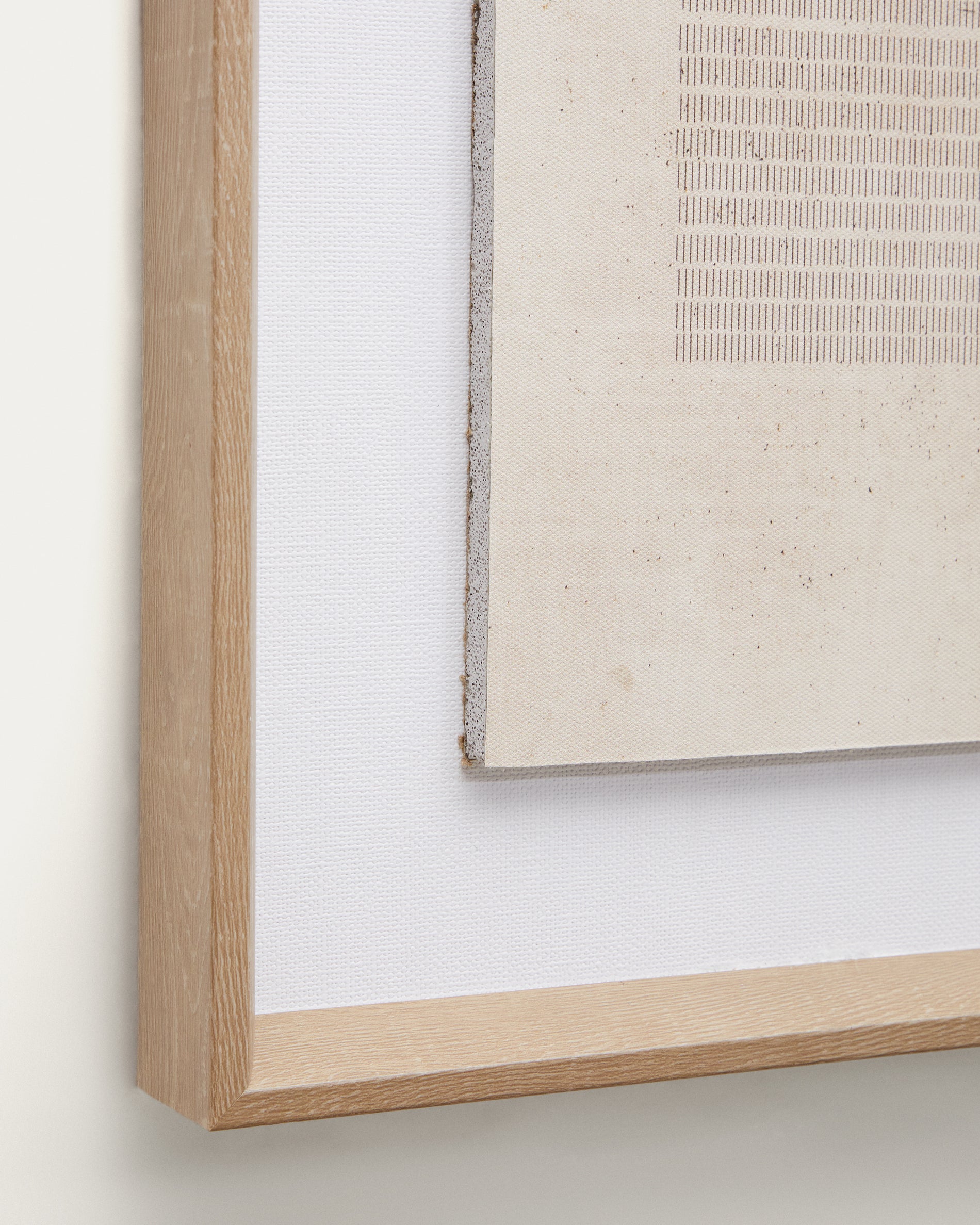 Sormina picture with brown stripes in the centre 30 x 40 cm - Detail