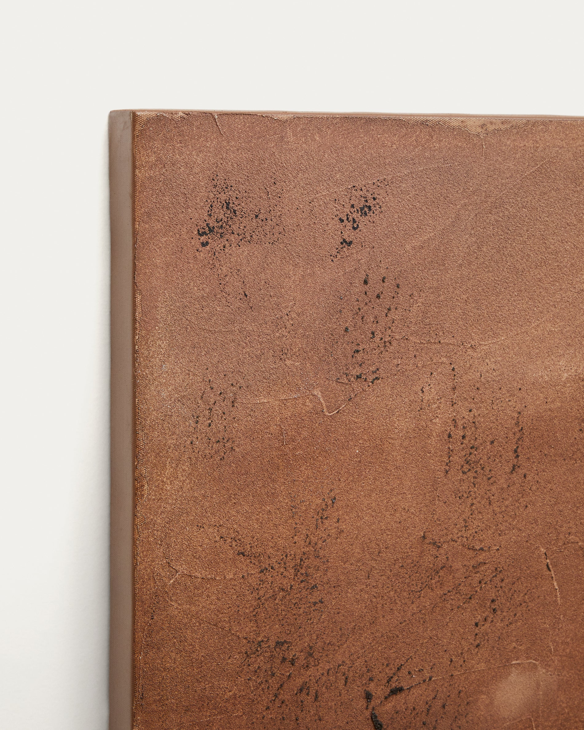 Sabira absztrakt vászon kopott rézben 100 x 100 cm