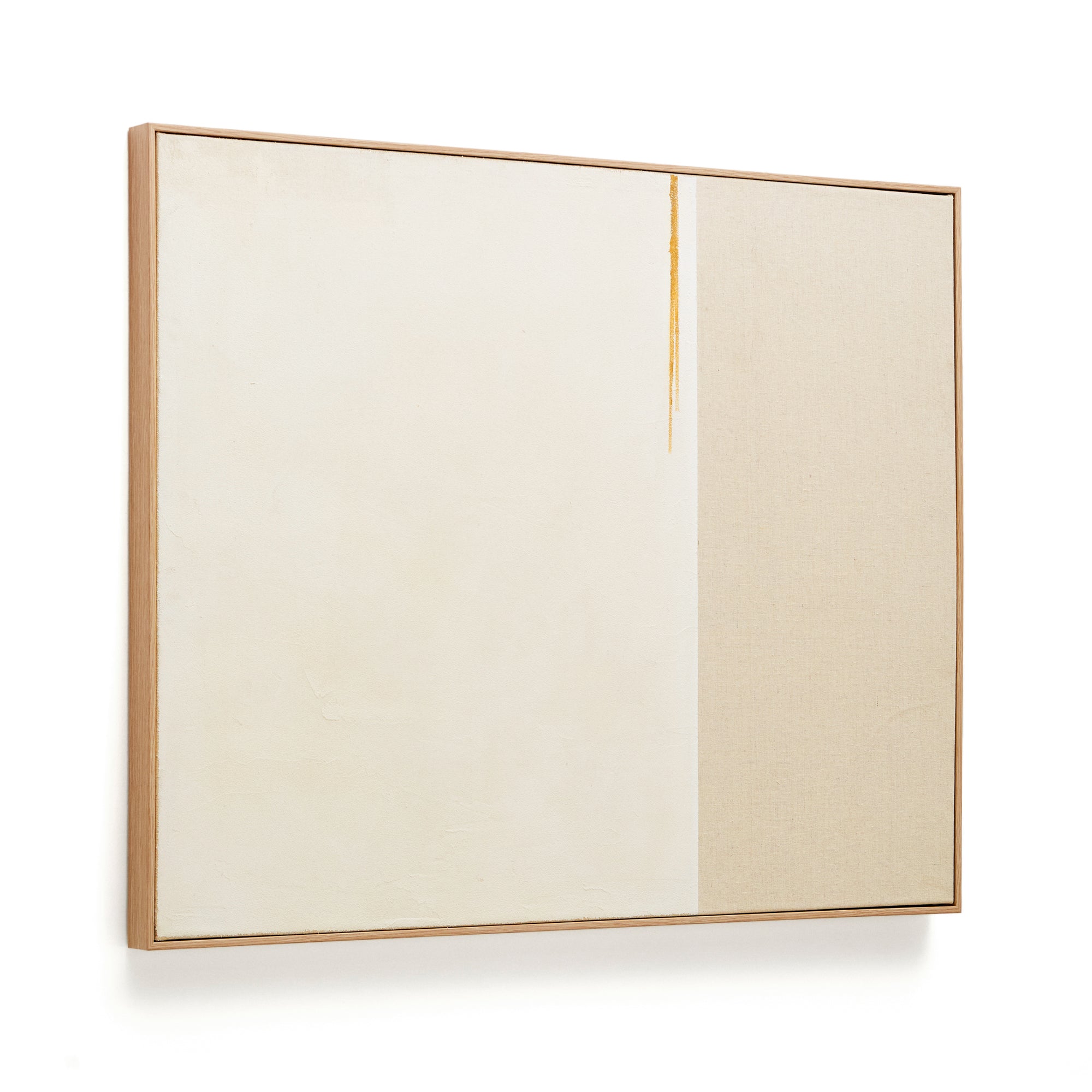Salin abstract painting with a horizontal linen stripe 80 x 100 cm - Product Image