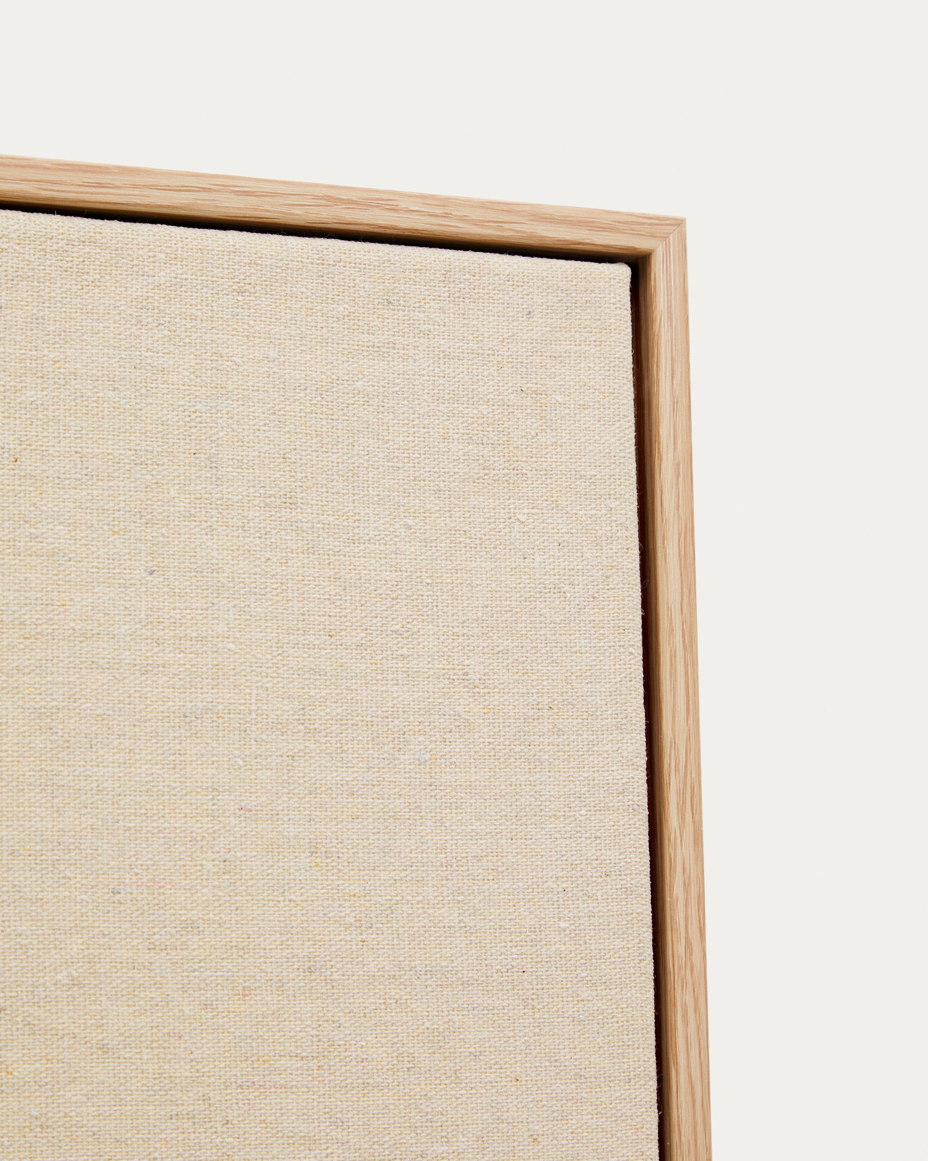 Salin abstract painting with a horizontal linen stripe 80 x 100 cm - Detail