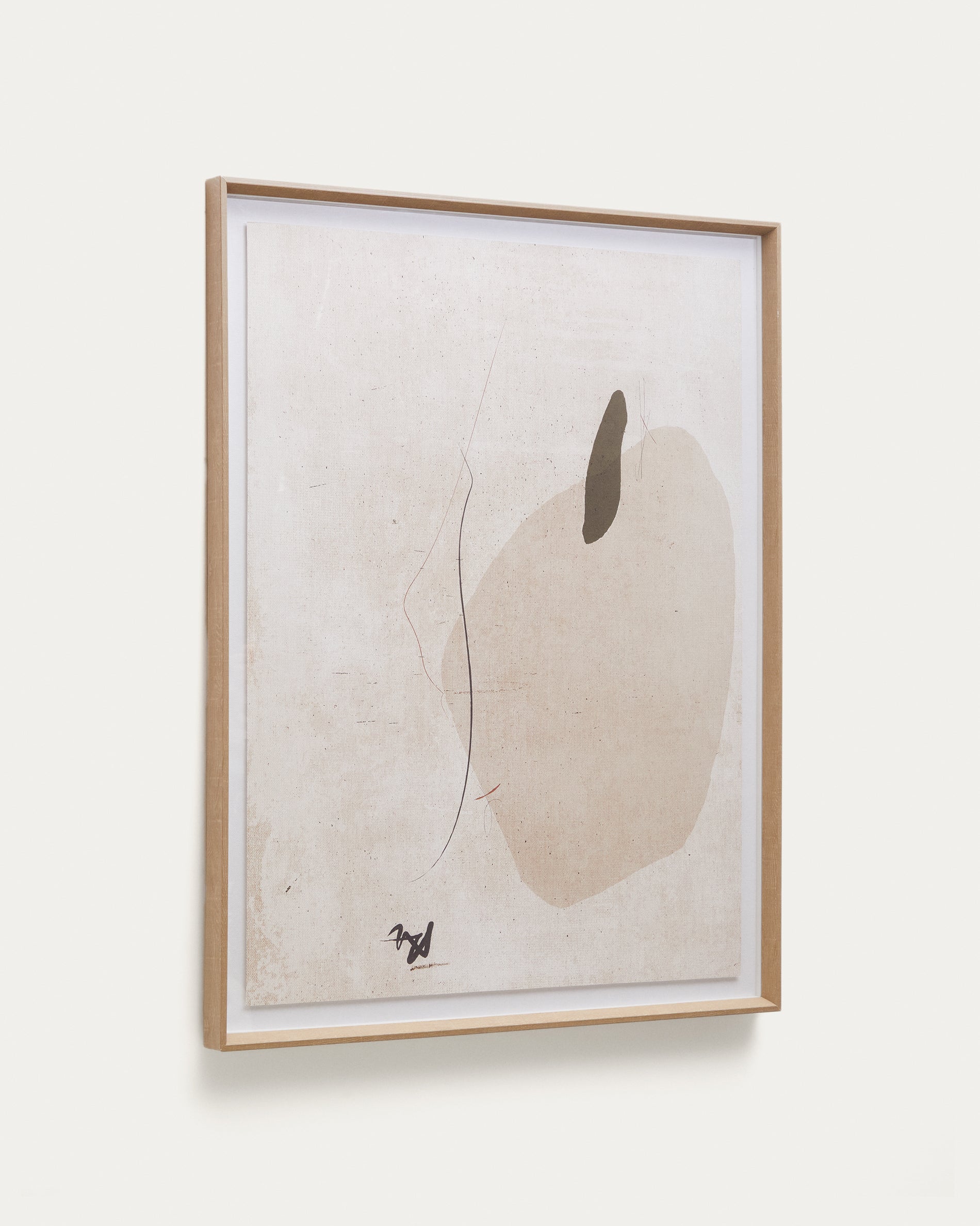 Sormi abstract beige painting 80 x 100 cm - Product View