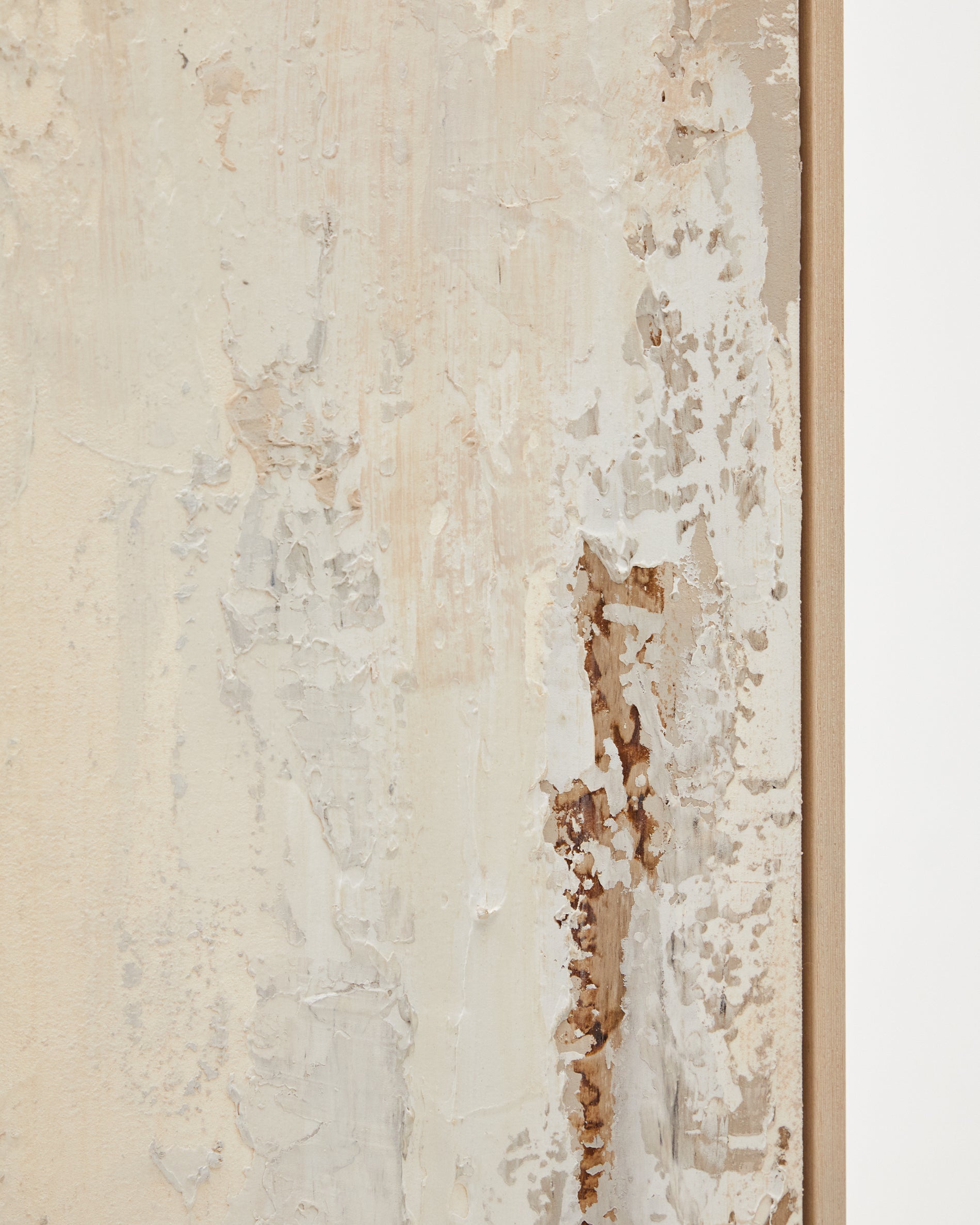 Silpa abstract painting in light beige 200 x 120 cm - Detail
