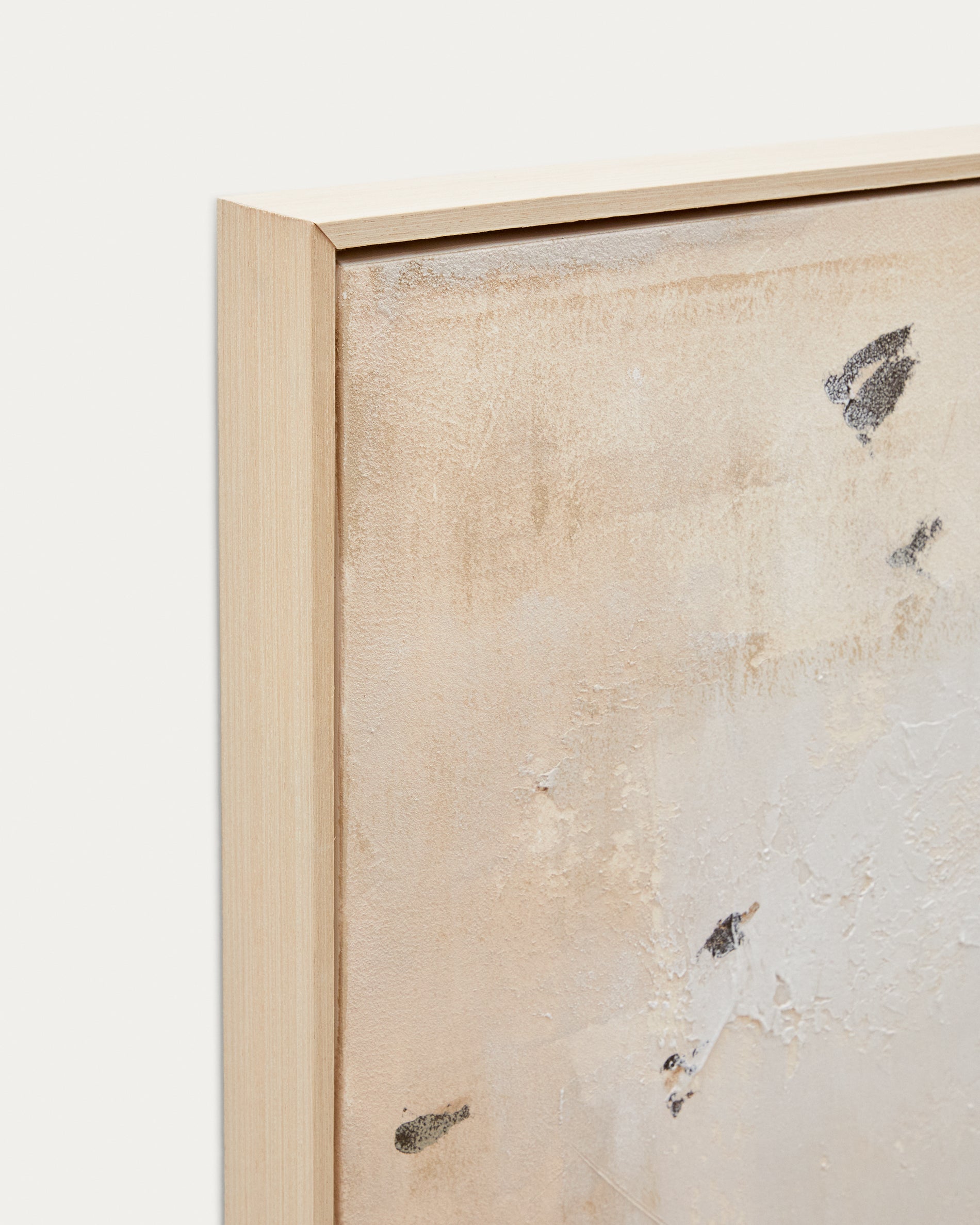 Silpa abstract painting dark beige 200 x 120 cm - Detail
