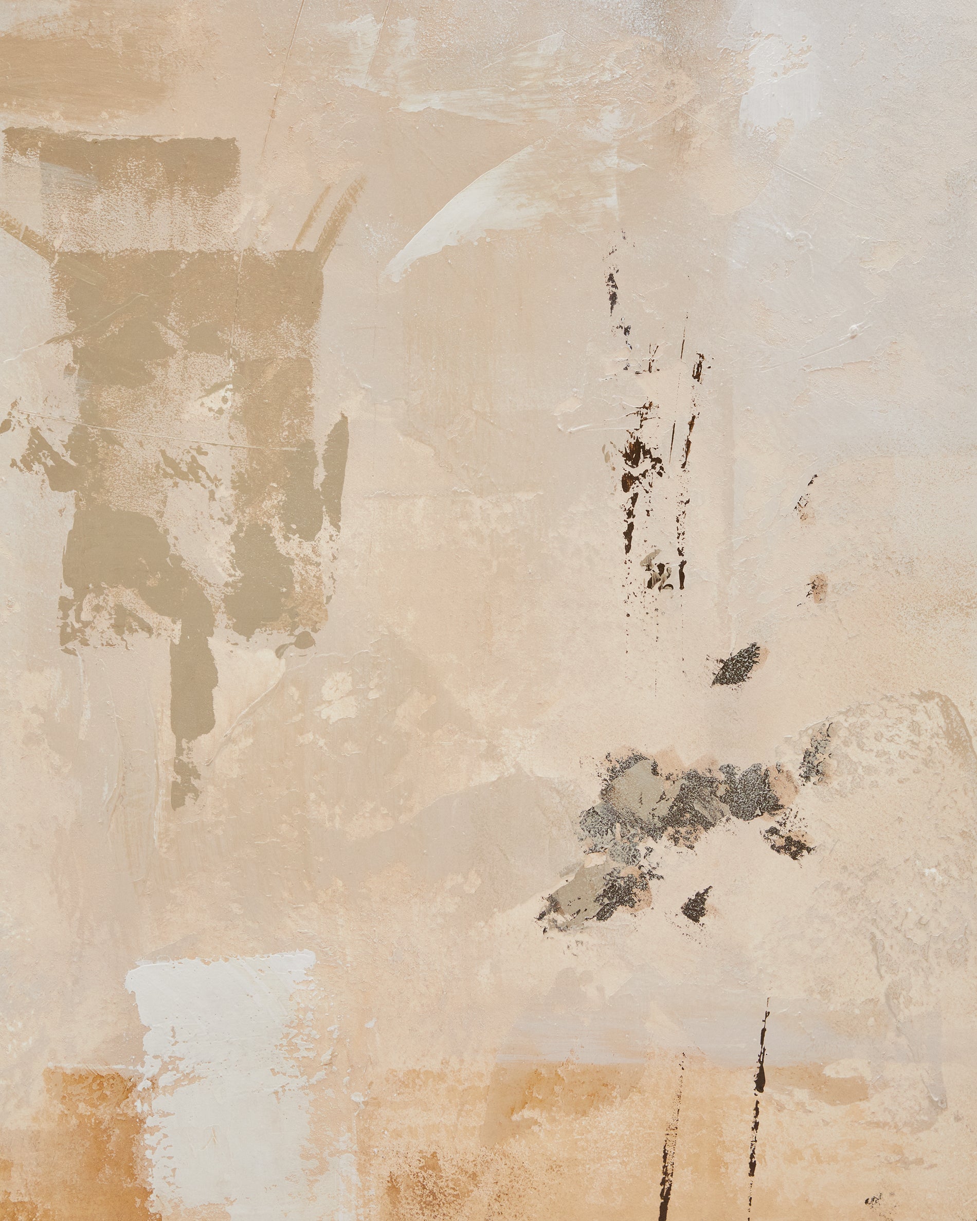 Silpa abstract painting dark beige 200 x 120 cm - Detail