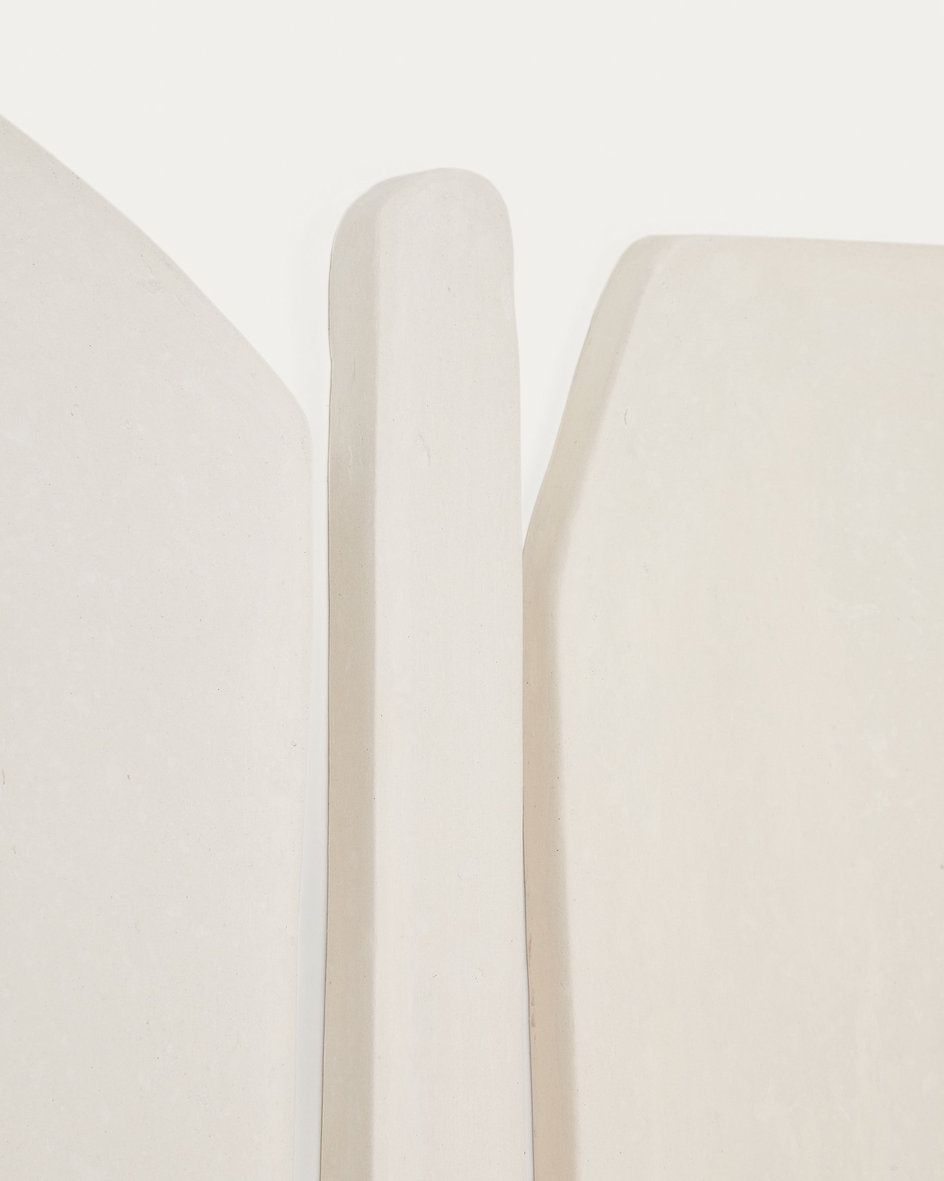 Siluna set of 4 wall panels in white papier-mâché - Detail