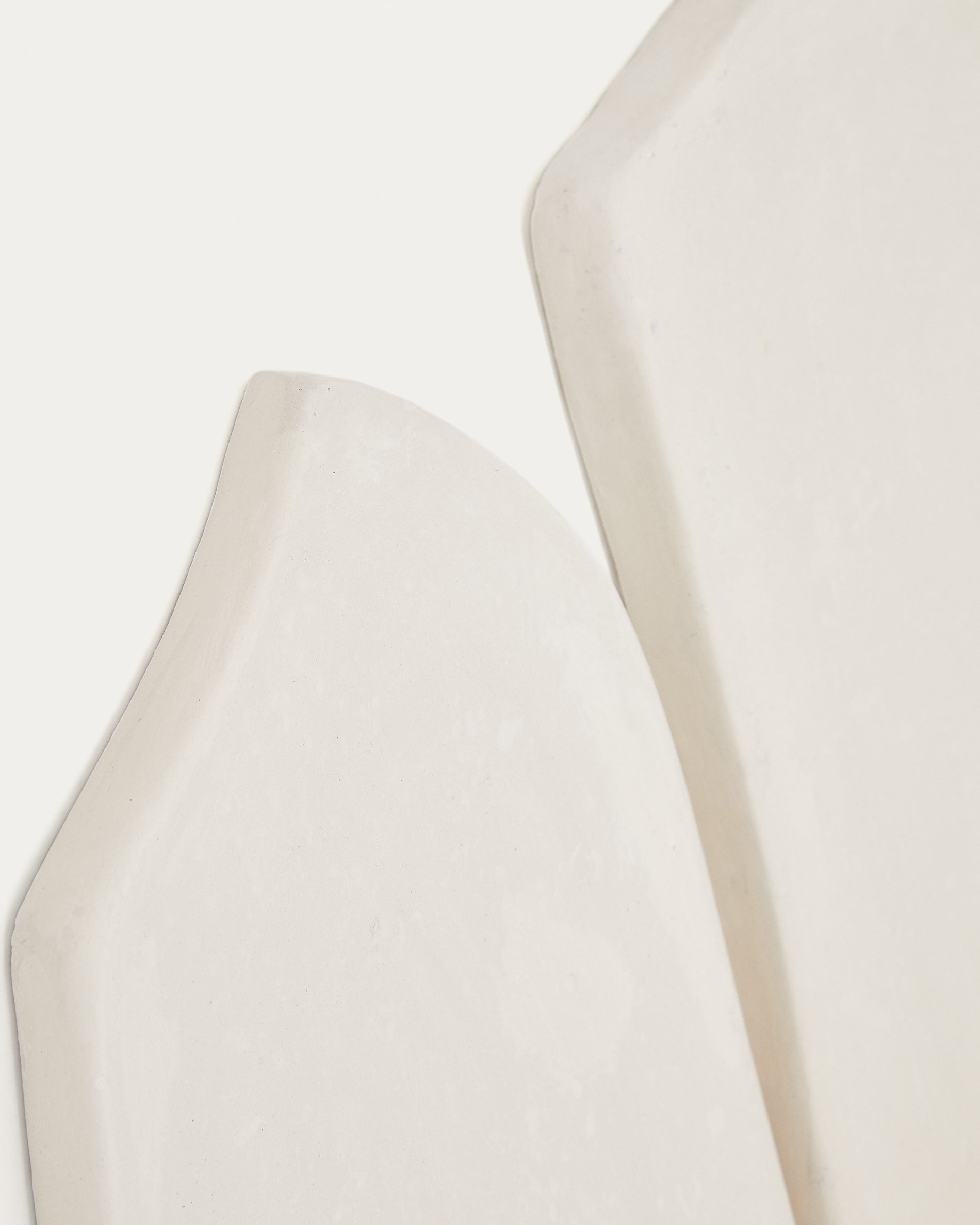 Siluna set of 4 wall panels in white papier-mâché - Detail