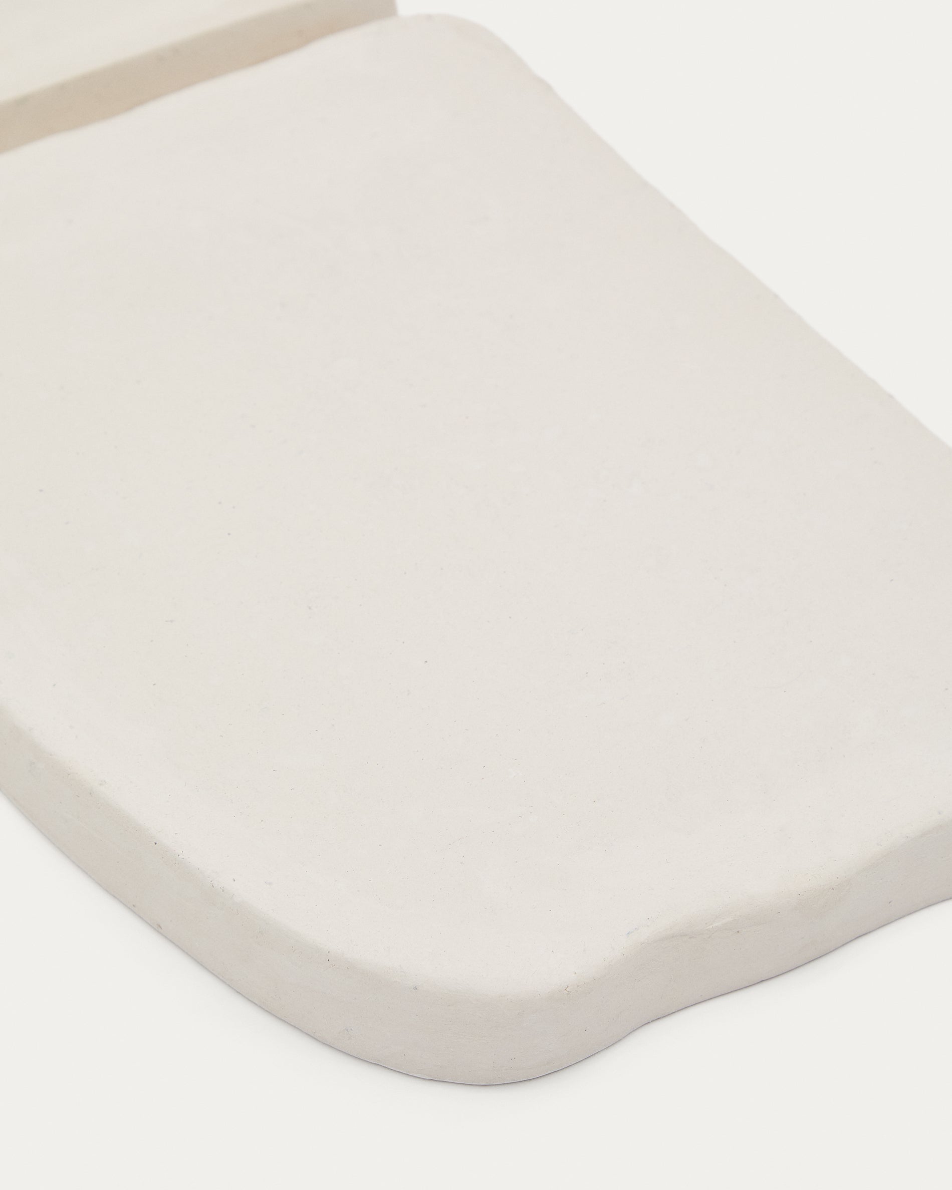 Set of 3 Siluna square wall panels in white papier-mâché - Detail